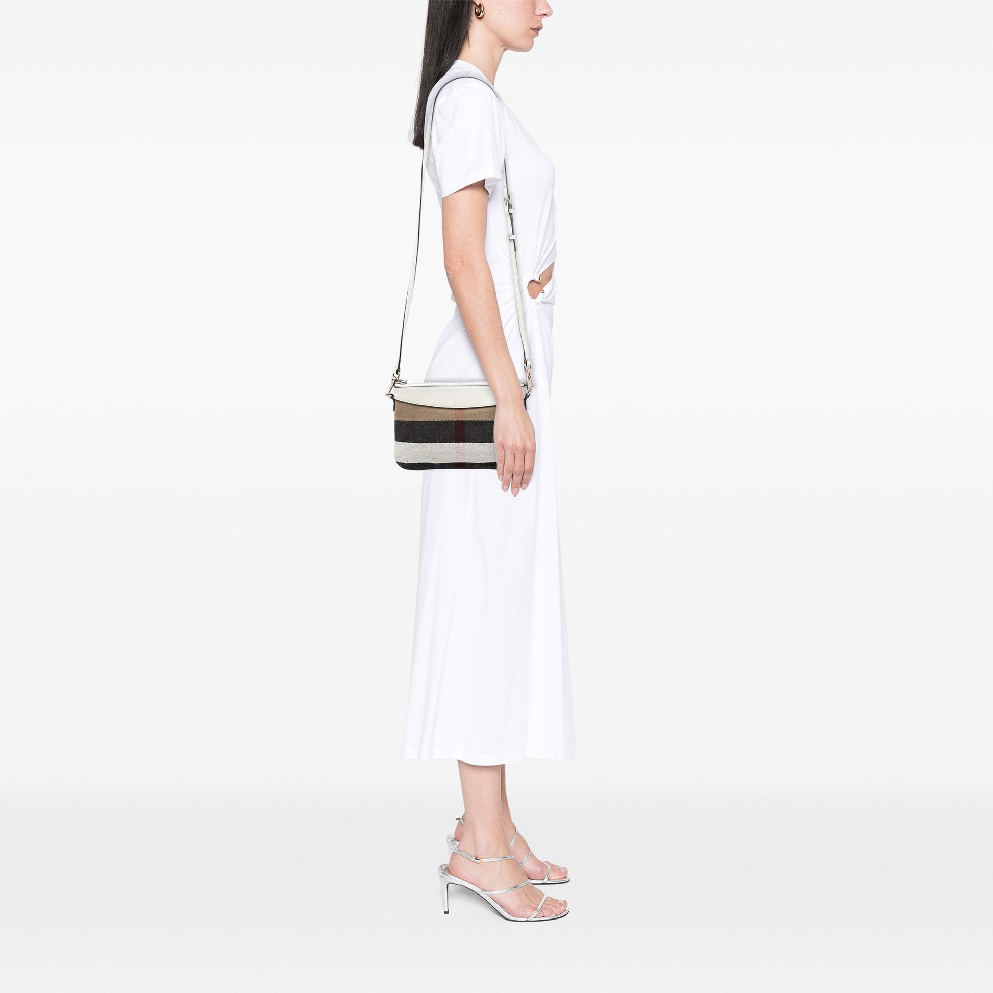 Burberry Mega Check Canvas Peyton Crossbody