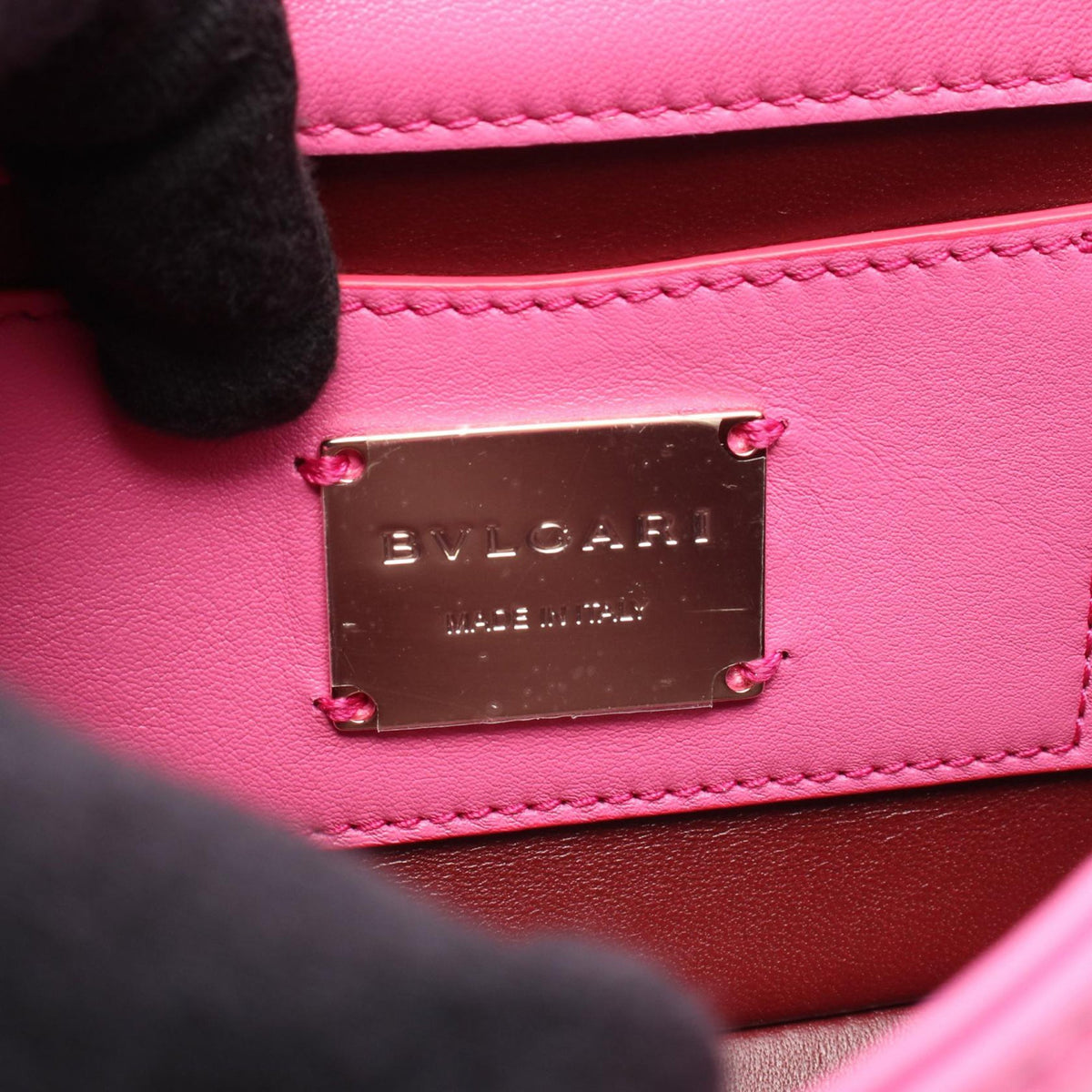 Bvlgari Mini Leather Serpenti Cabochon Satchel
