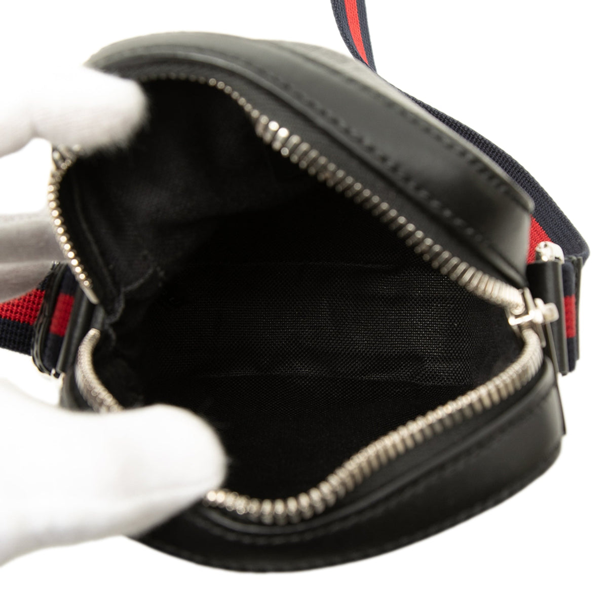 Gucci Mini GG Supreme Web Messenger Bag