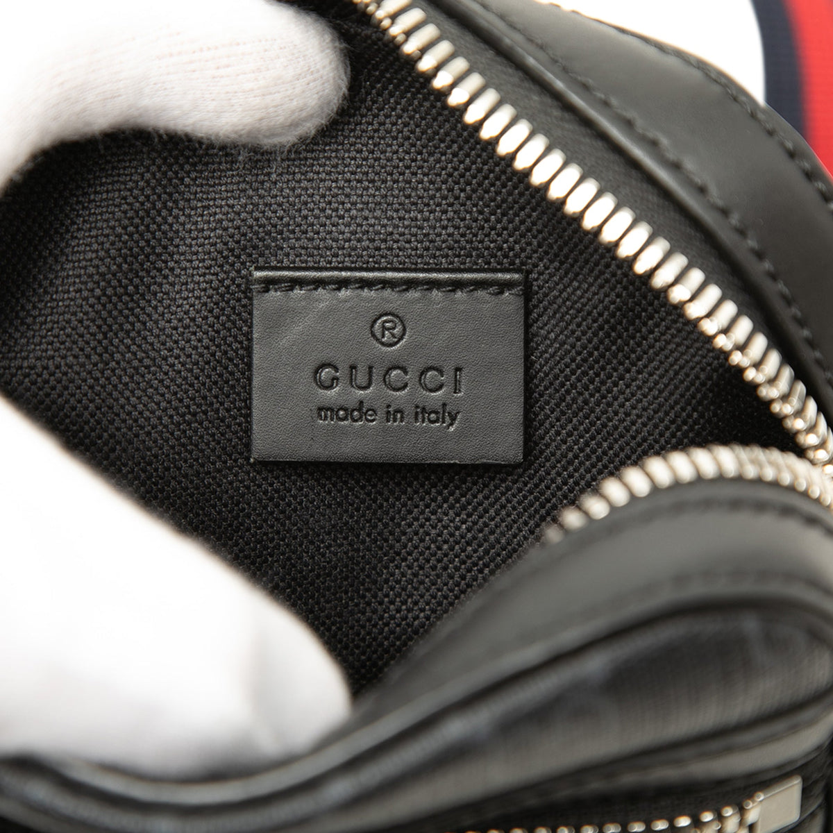 Gucci Mini GG Supreme Web Messenger Bag