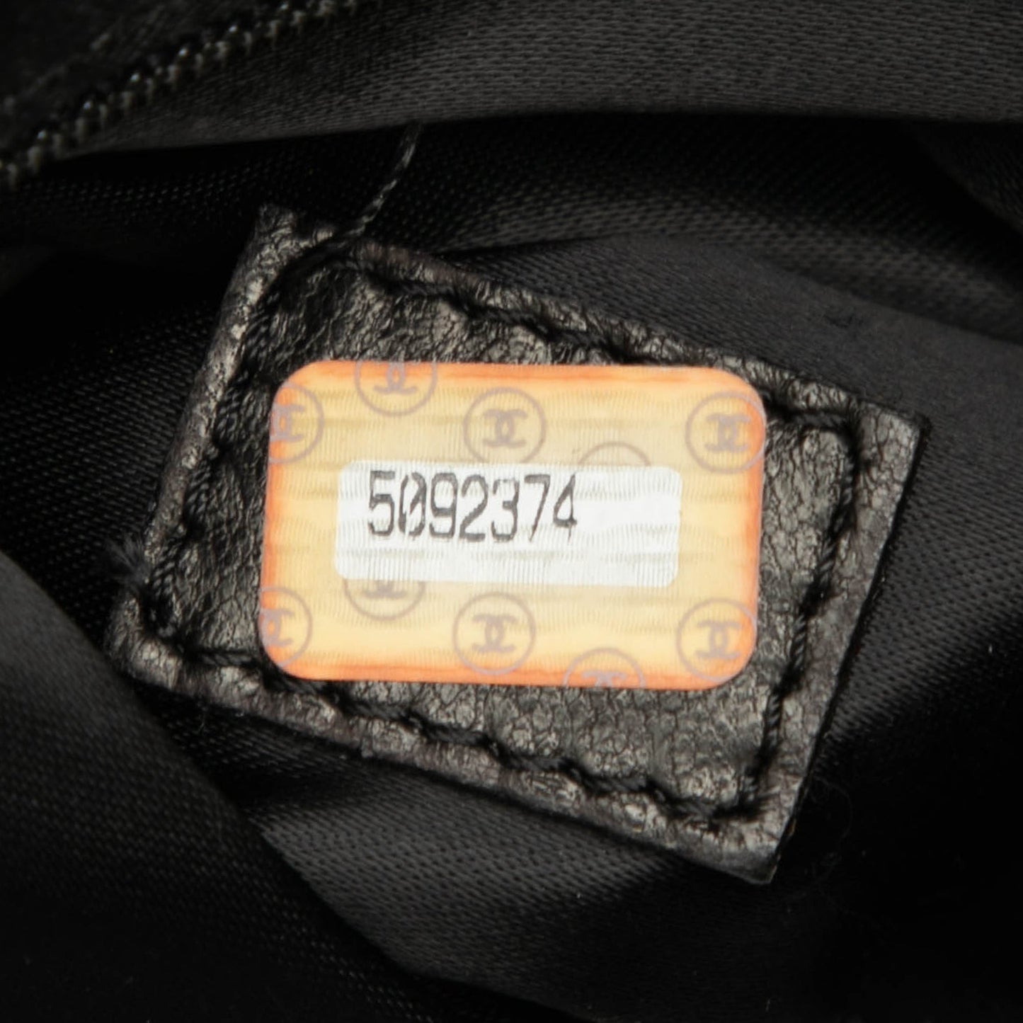 Chanel Caviar Logo Chain Tote