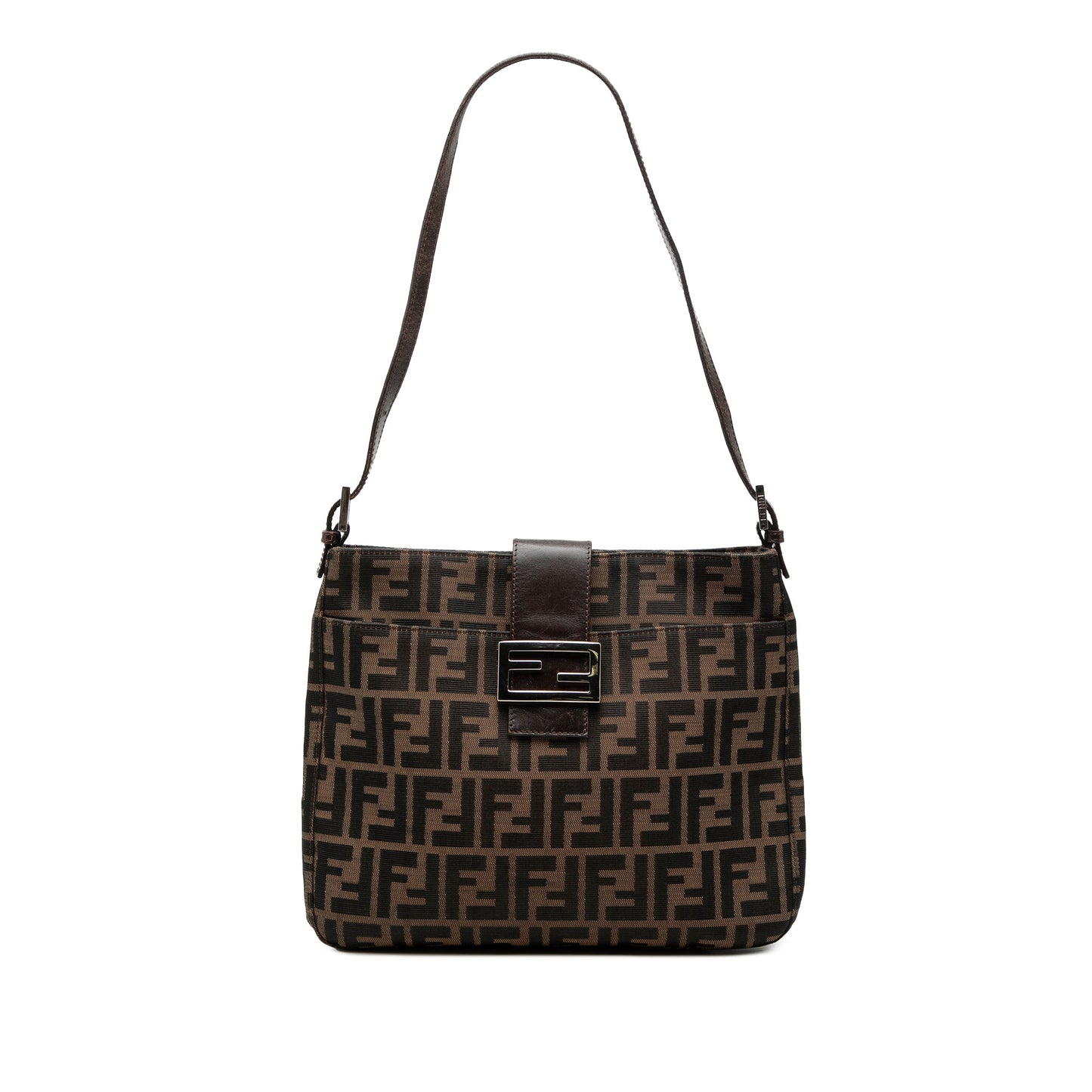 Fendi Zucca Canvas Shoulder Bag