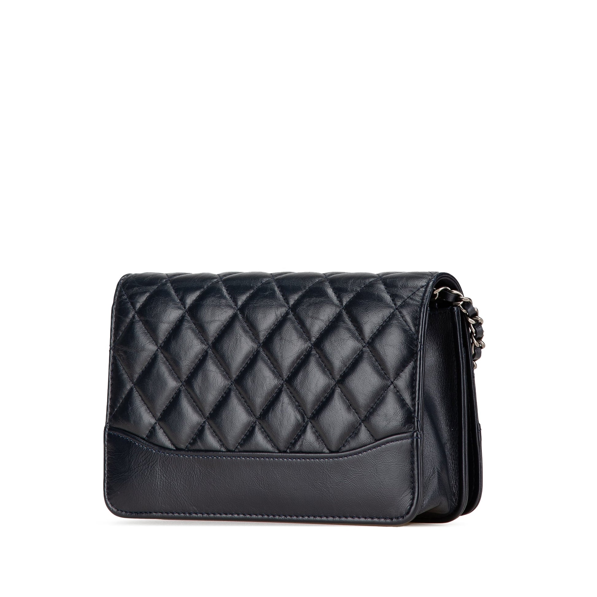 Chanel Quilted Aged Calfskin Gabrielle Wallet On Chain