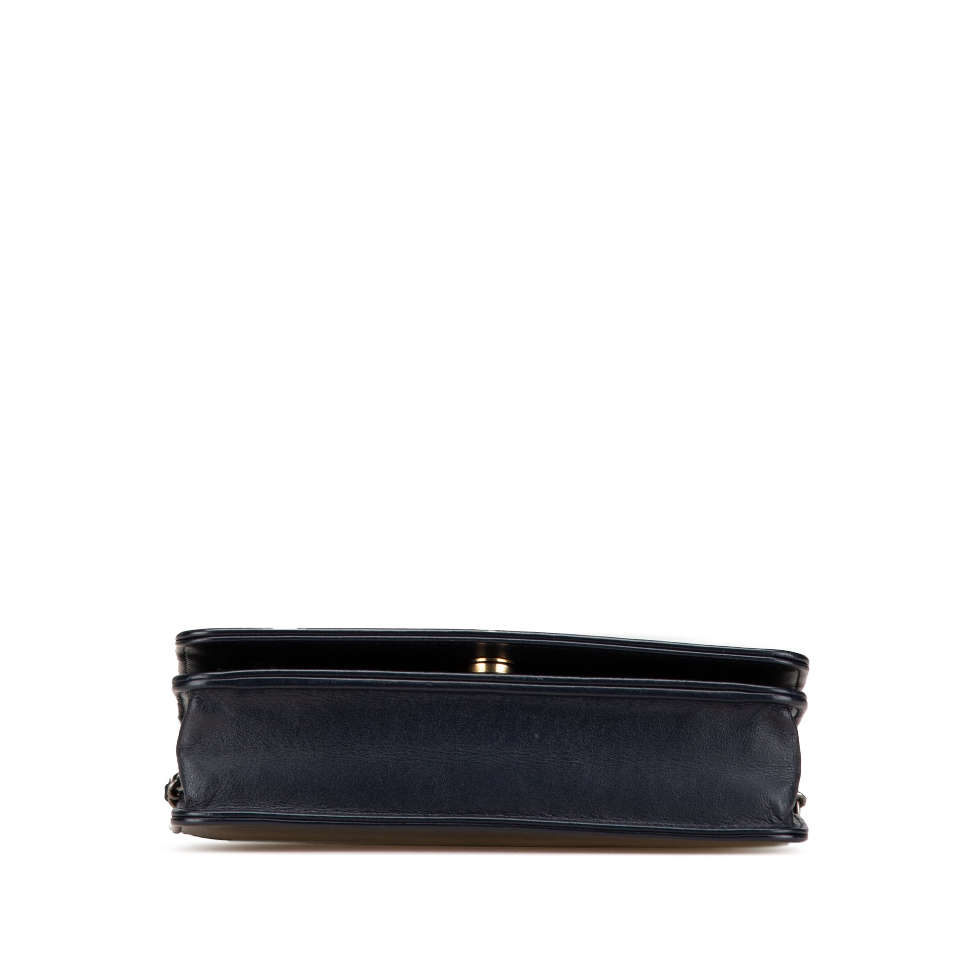 Chanel Quilted Aged Calfskin Gabrielle Wallet On Chain
