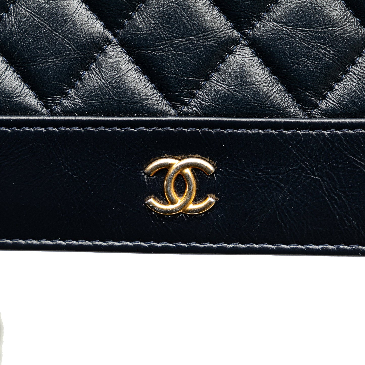 Chanel Quilted Aged Calfskin Gabrielle Wallet On Chain