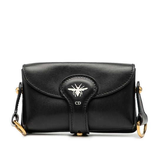 Dior Mini Leather D Bee Saddle Bag