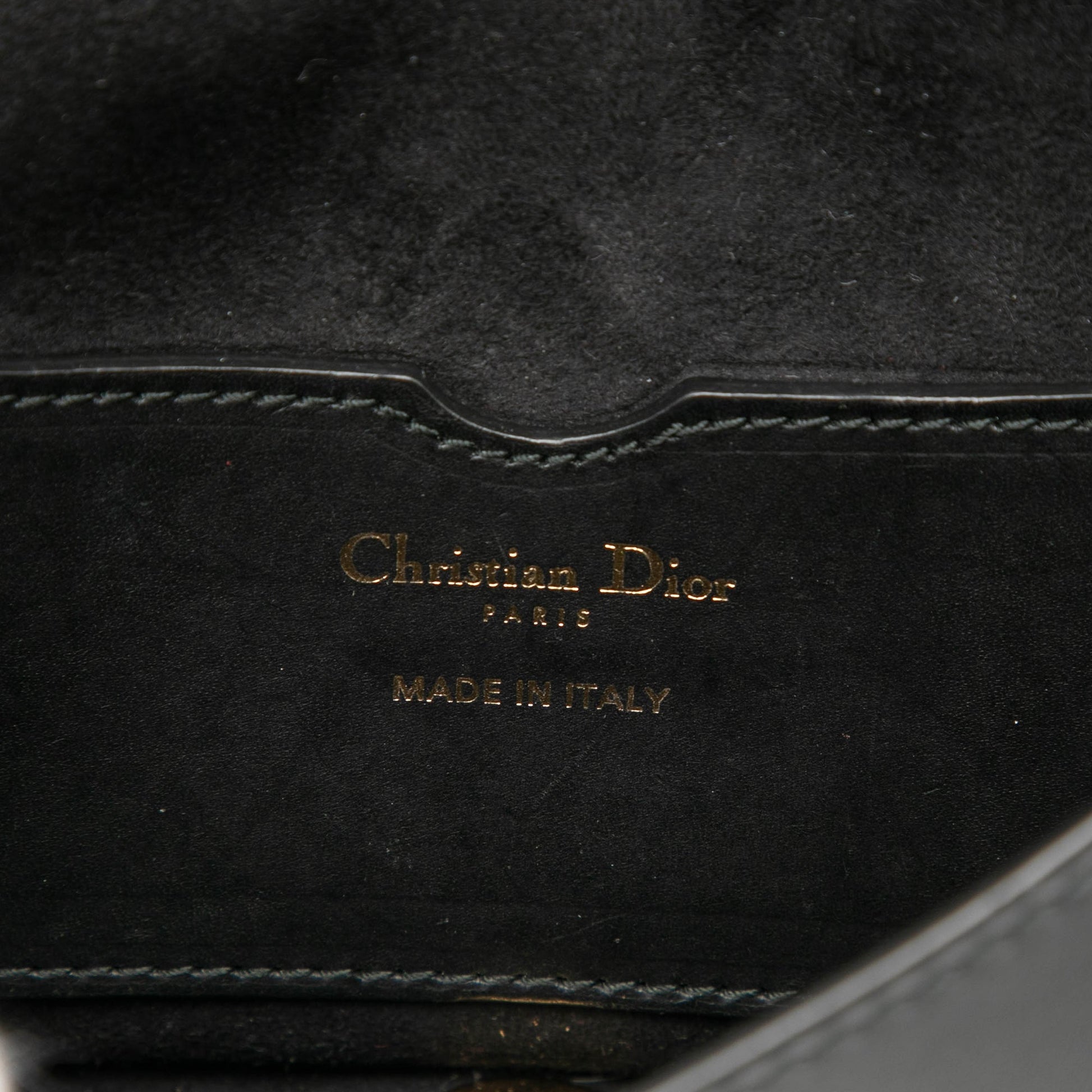 Dior Mini Leather D Bee Saddle Bag