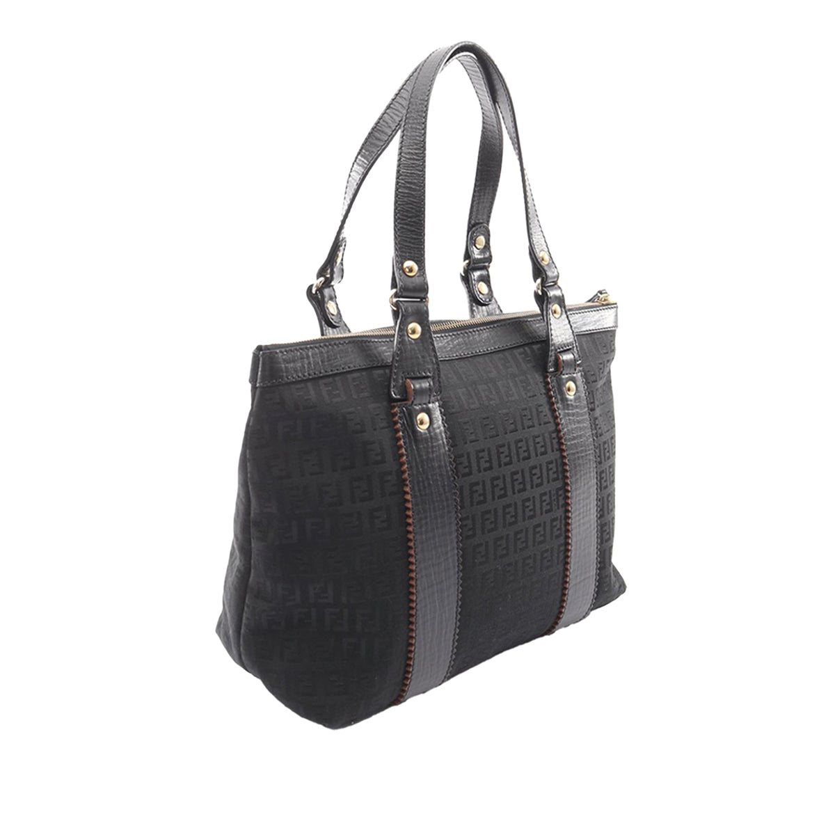 Fendi Zucchino Canvas Handbag