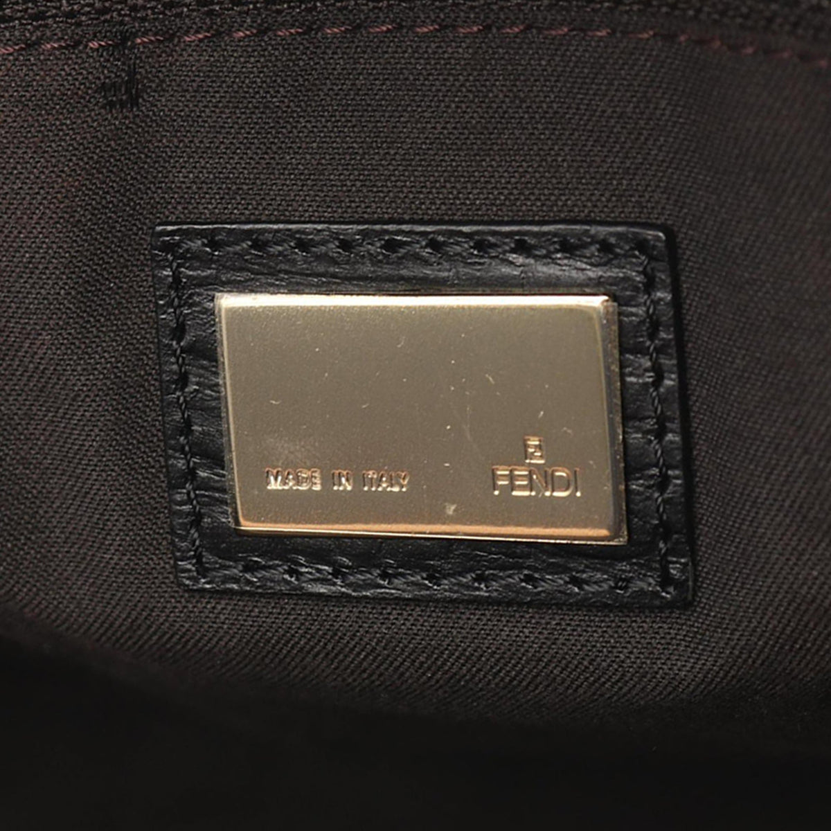 Fendi Zucchino Canvas Handbag
