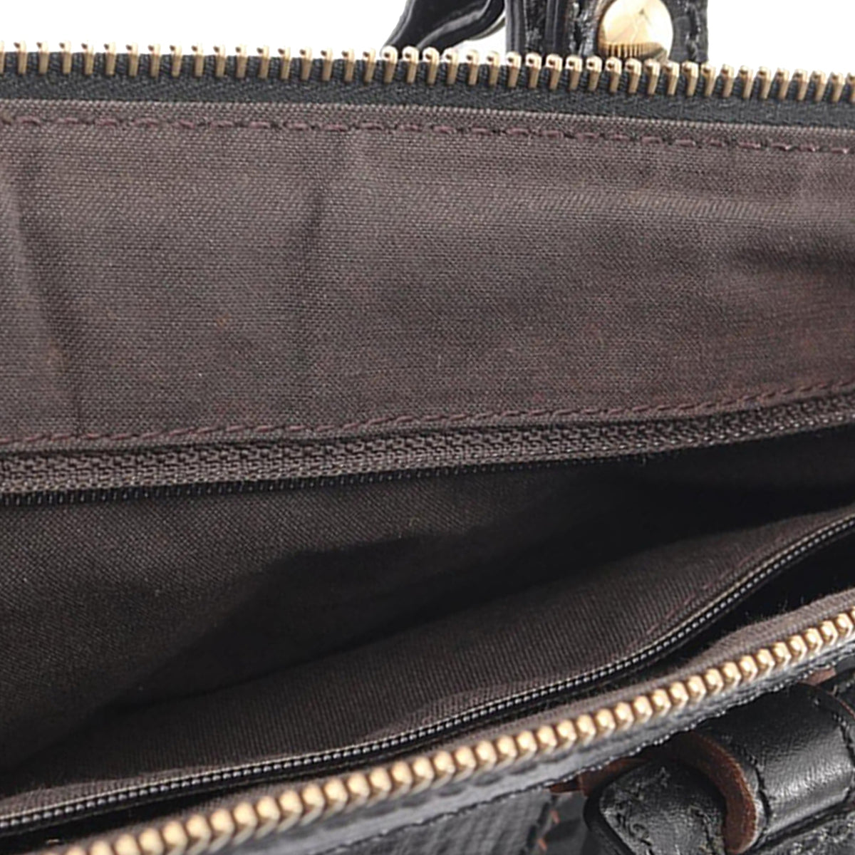 Fendi Zucchino Canvas Handbag