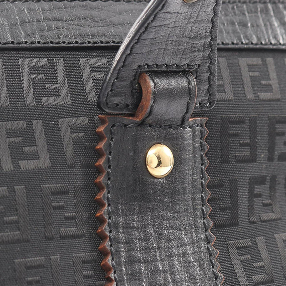 Fendi Zucchino Canvas Handbag