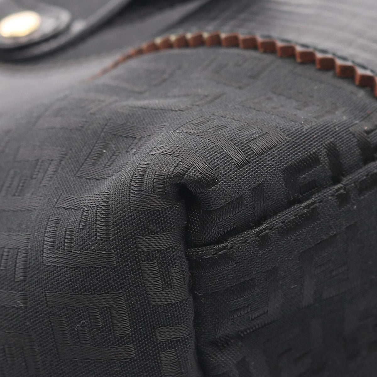 Fendi Zucchino Canvas Handbag