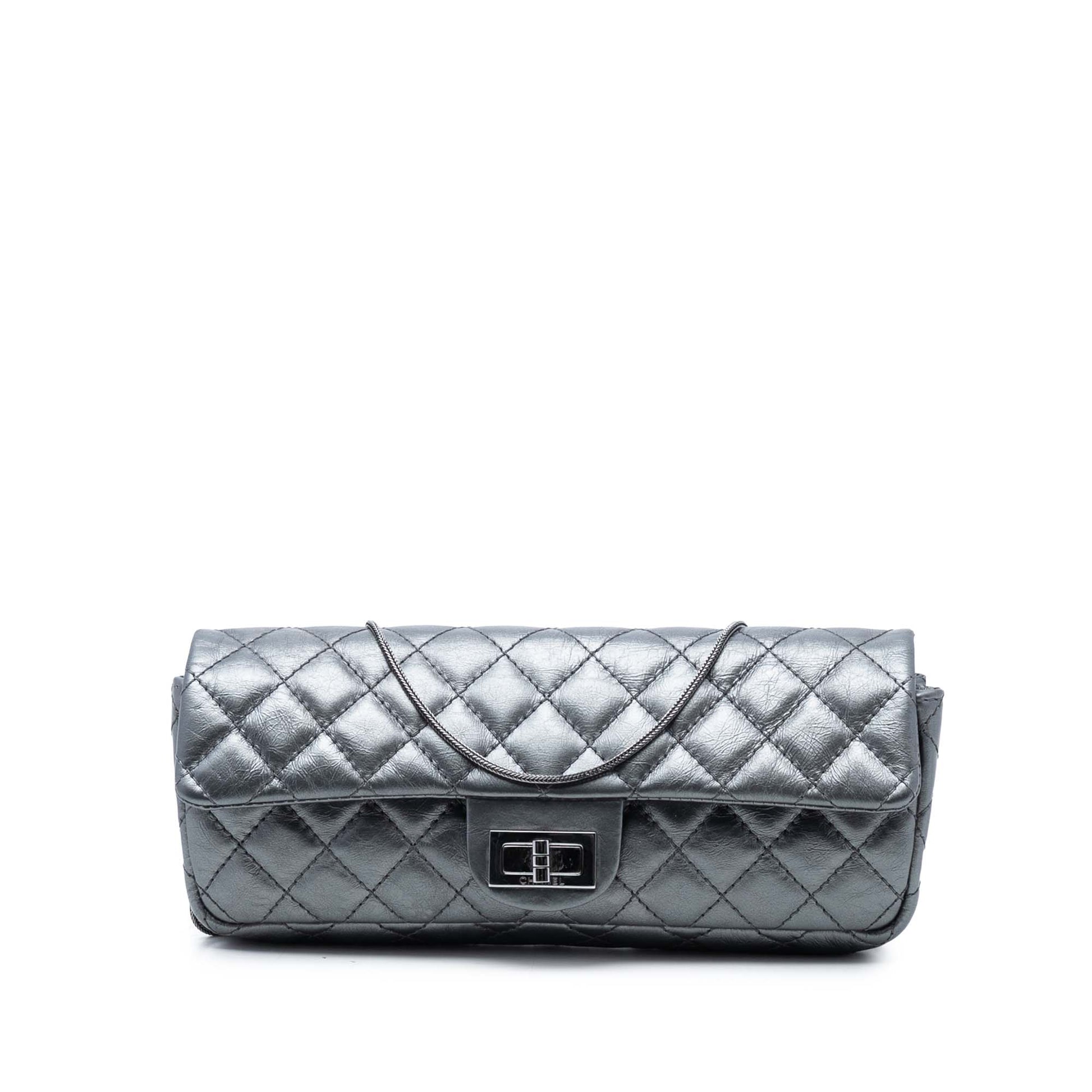 Chanel Quilted Glazed Calfskin Reissue 2.55 Flap Chain Clutch