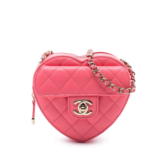 Chanel Mini Lambskin CC in Love Heart Crossbody