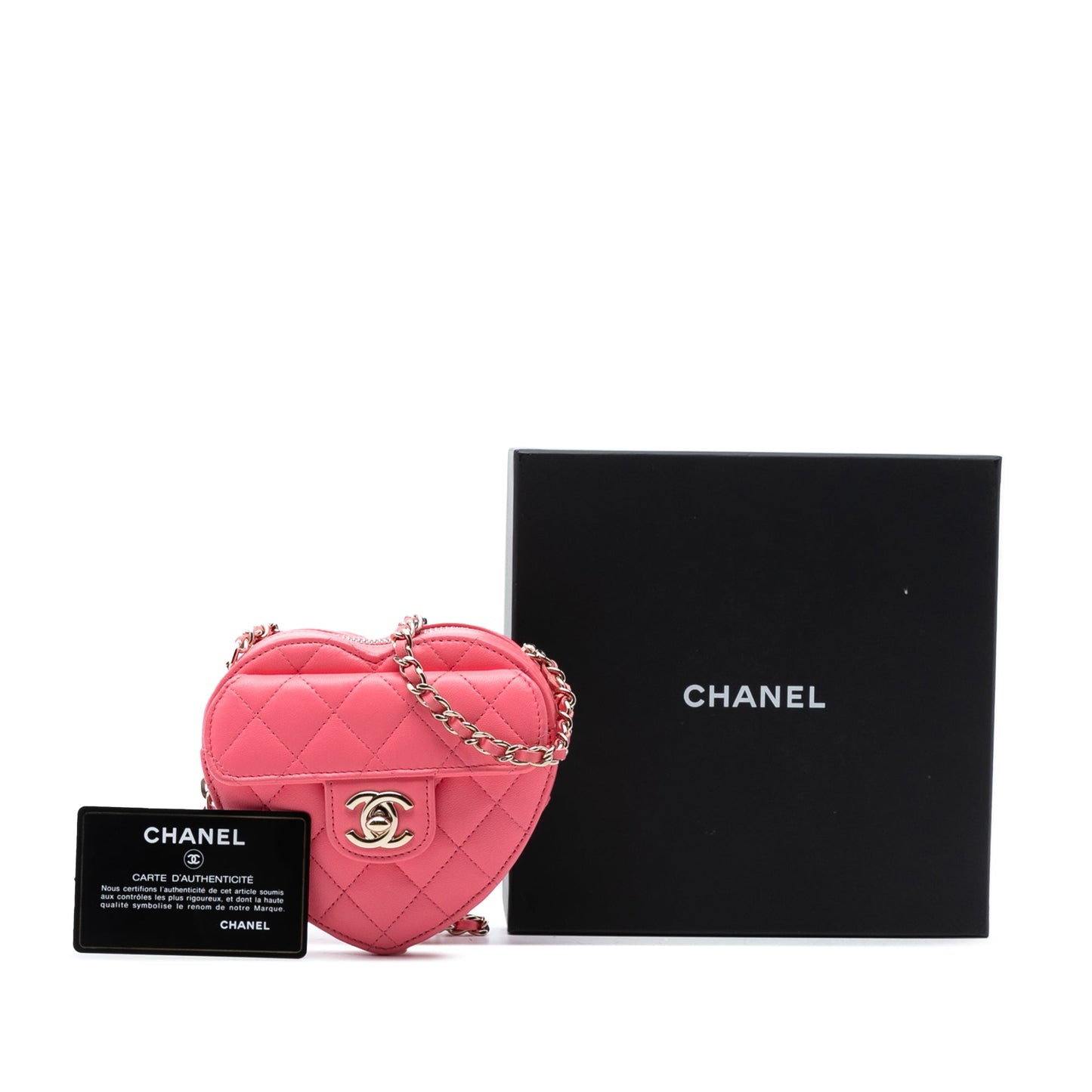 Chanel Mini Lambskin CC in Love Heart Crossbody