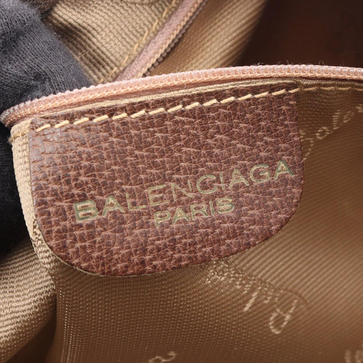 Balenciaga BB Monogram Coated Canvas Boston Bag — Beige