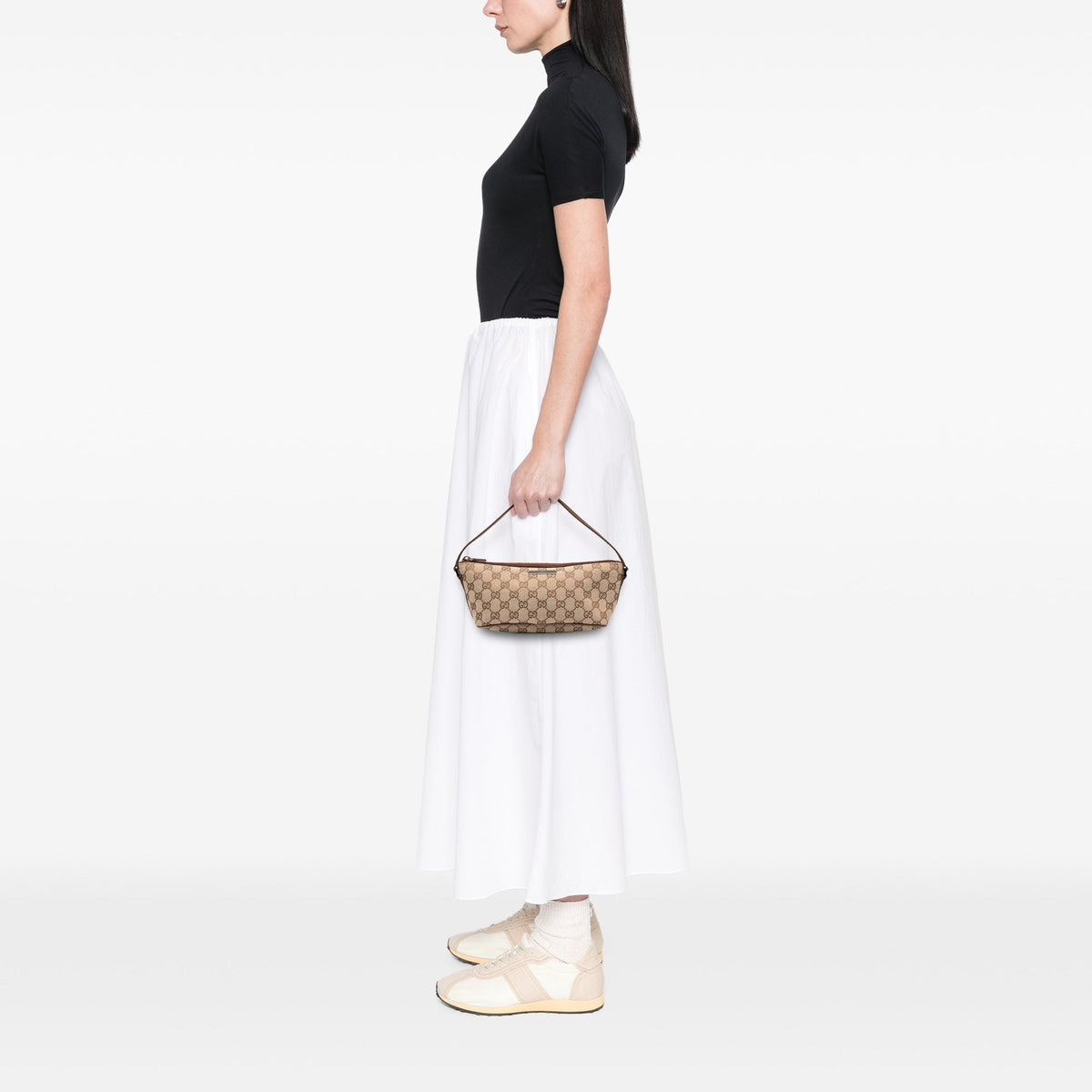 Gucci GG Canvas Boat — Beige