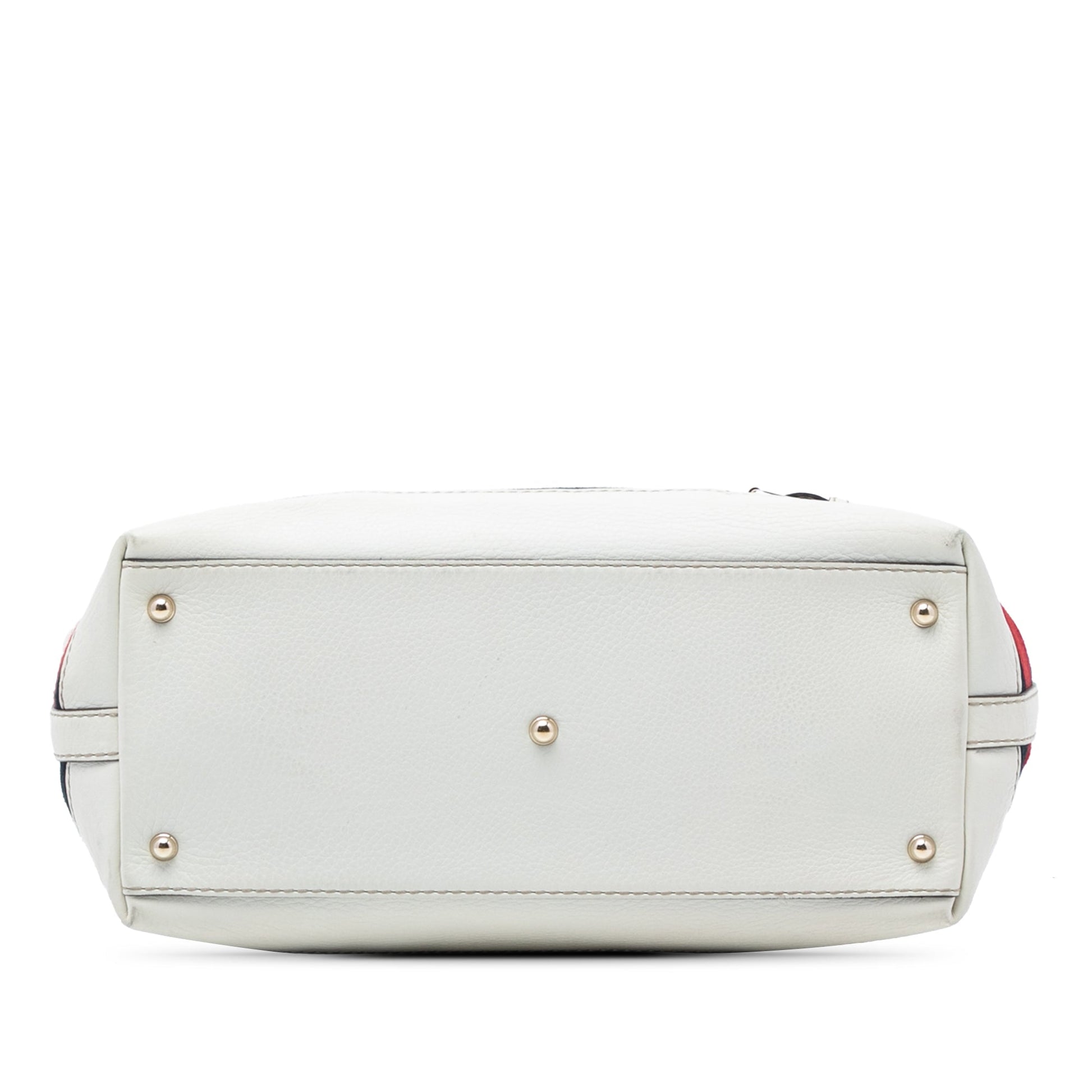 Gucci Medium Leather Web Heritage Tote