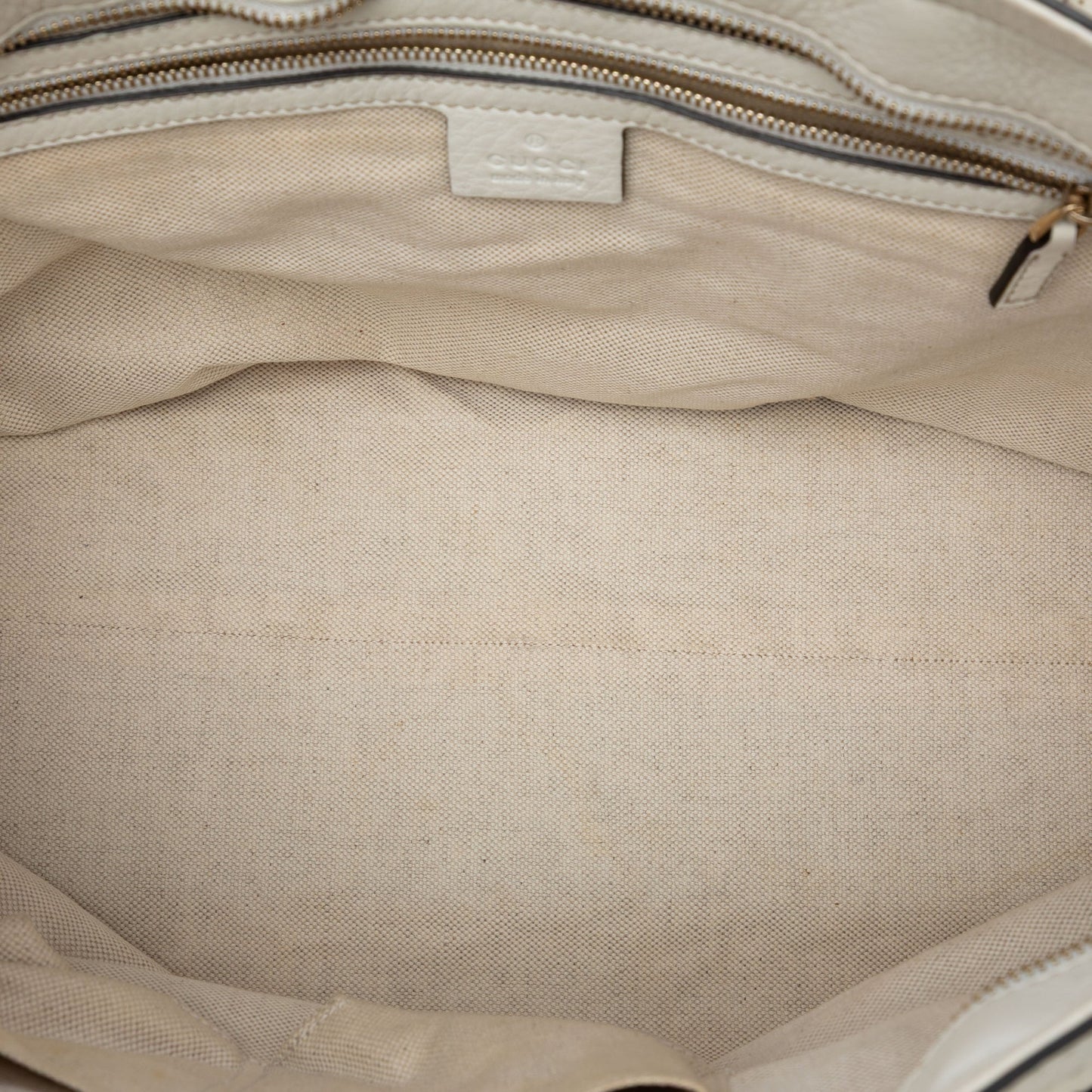Gucci Medium Leather Web Heritage Tote