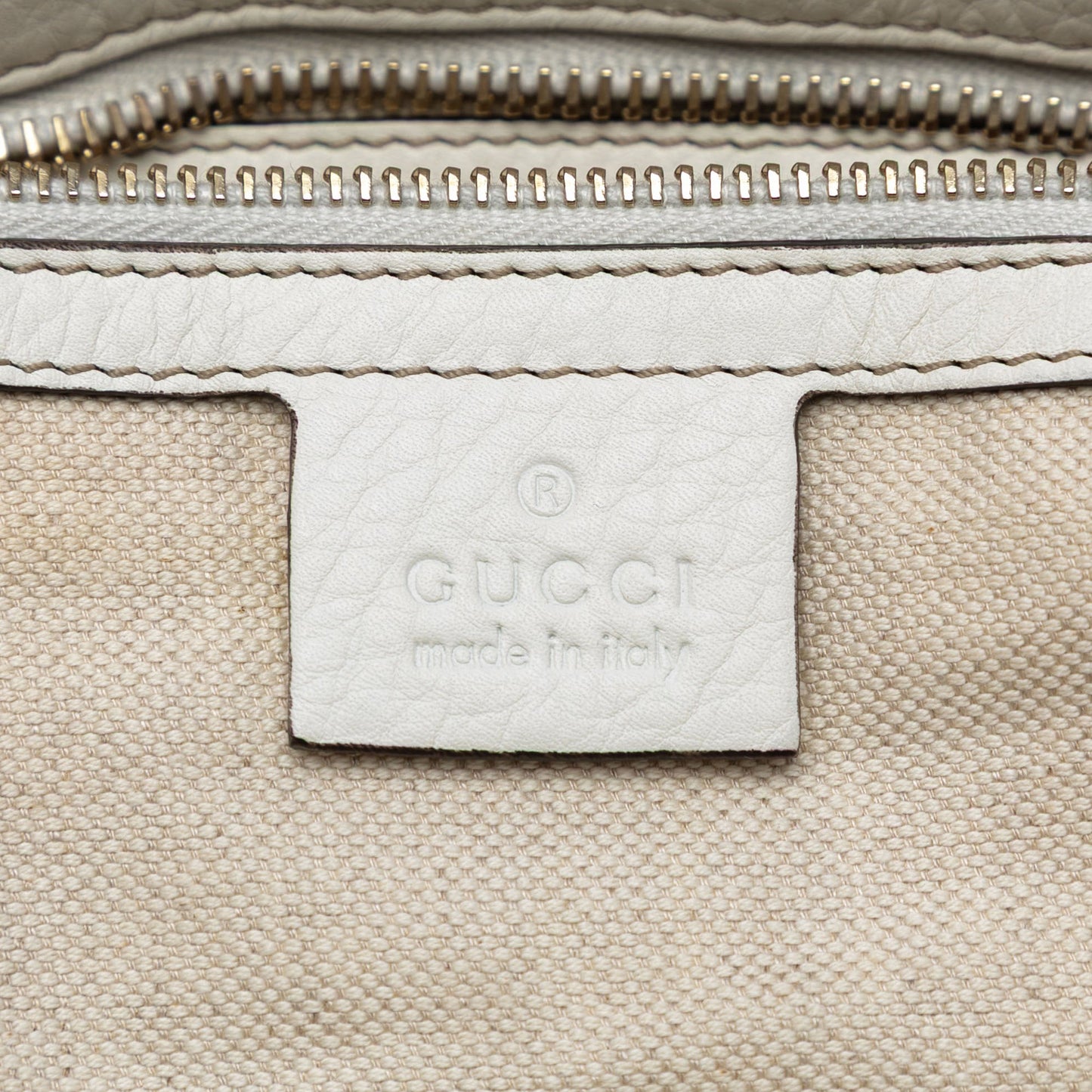 Gucci Medium Leather Web Heritage Tote