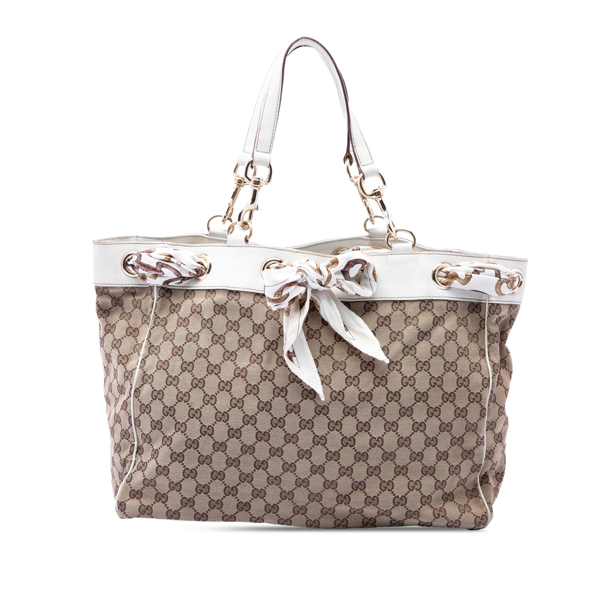 Gucci Large GG Canvas Positano Tote