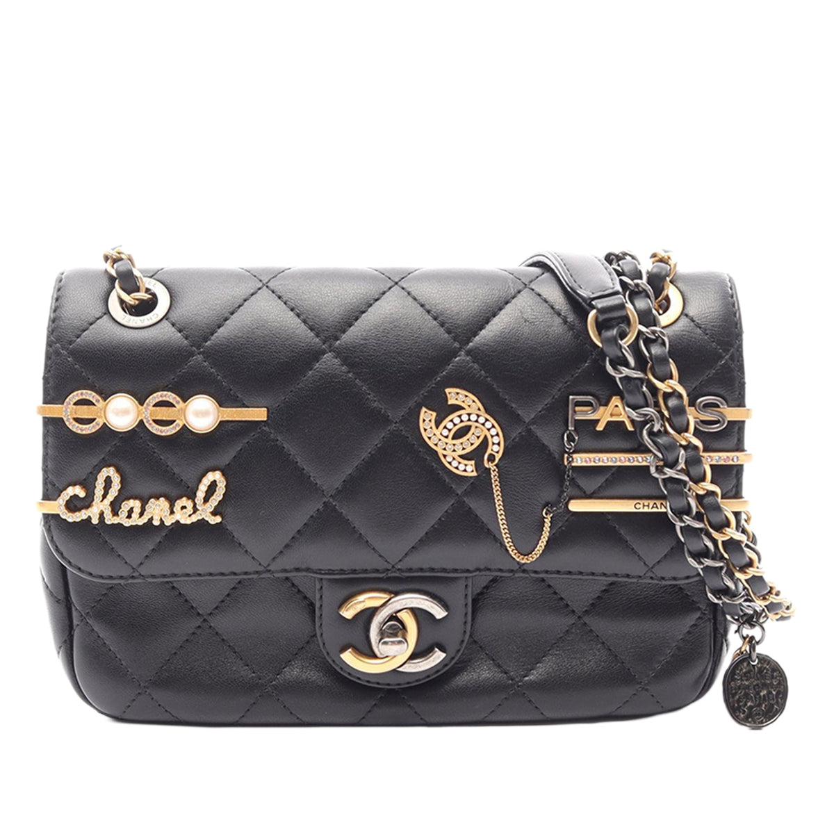 Chanel Lambskin Coco Clips Flap Bag