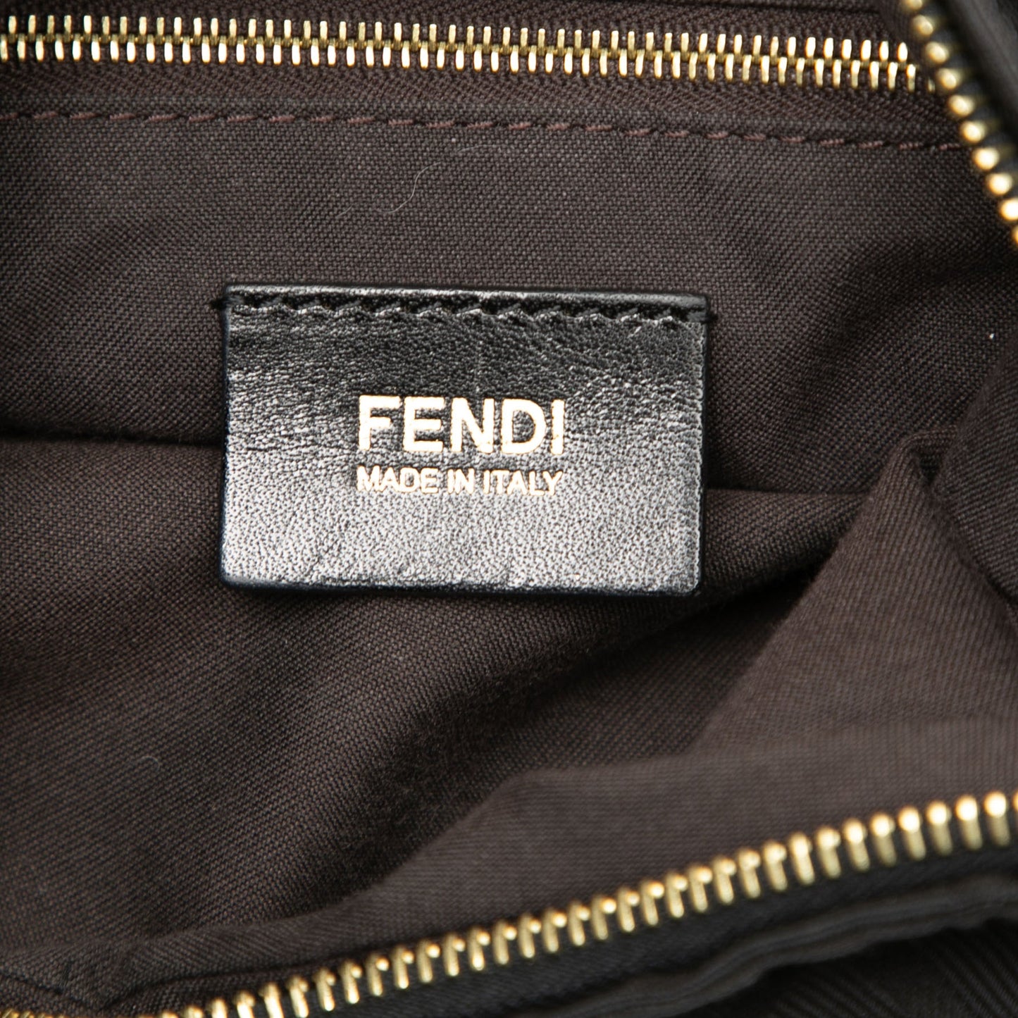 Fendi Zucca Canvas Chef Chain Hobo Bag