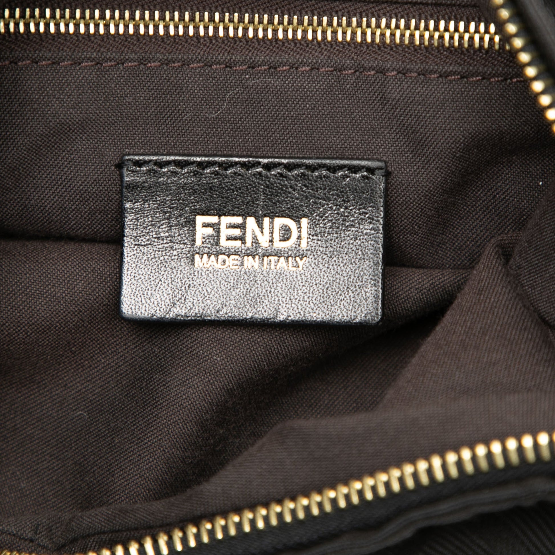 Fendi Zucca Canvas Chef Chain Hobo Bag