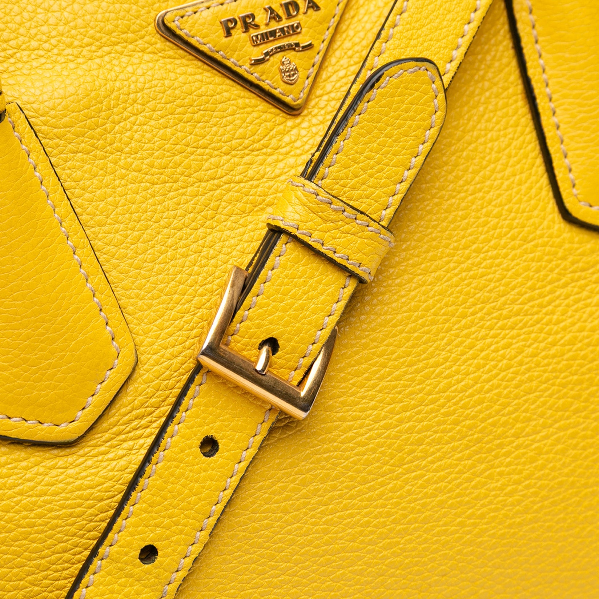 Prada Vitello Grain Satchel