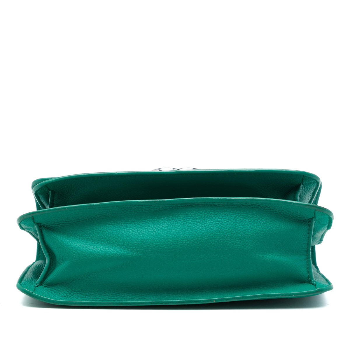 Chanel Small Quilted Caviar CC Box Flap — Green