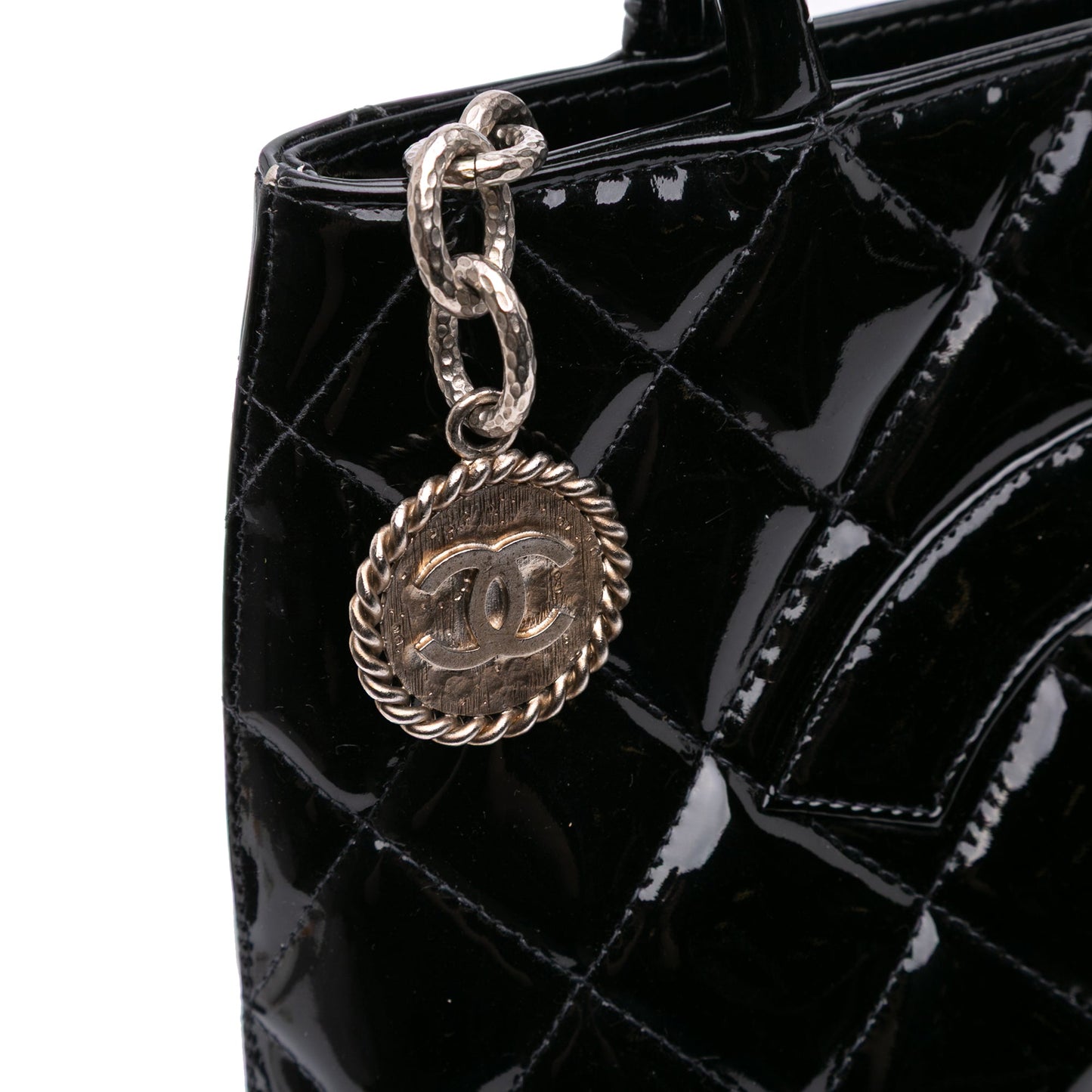 Chanel Patent Medallion Tote