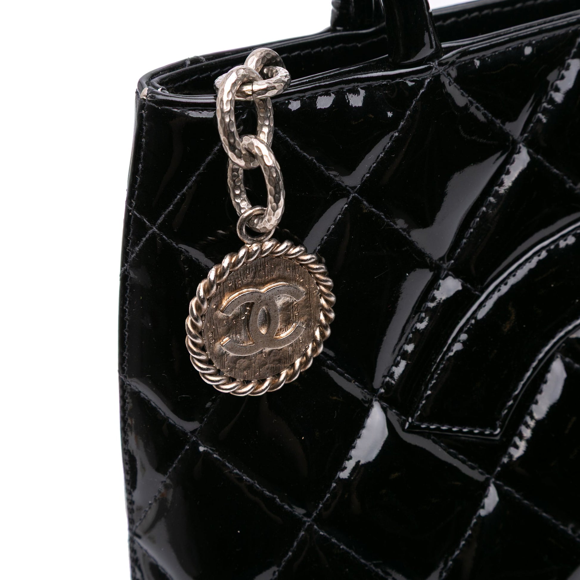 Chanel Patent Medallion Tote