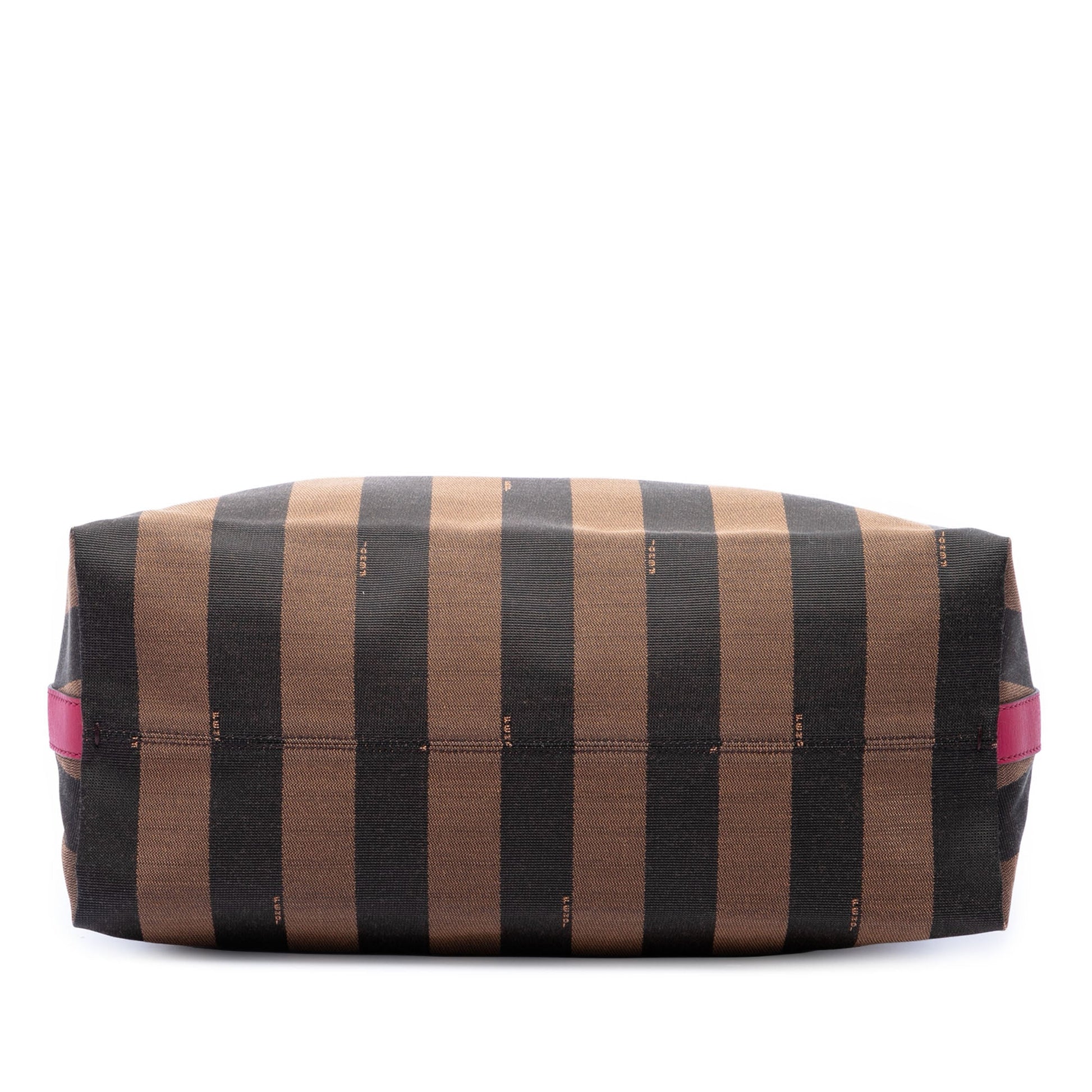 Fendi Large Pequin Canvas Hobo