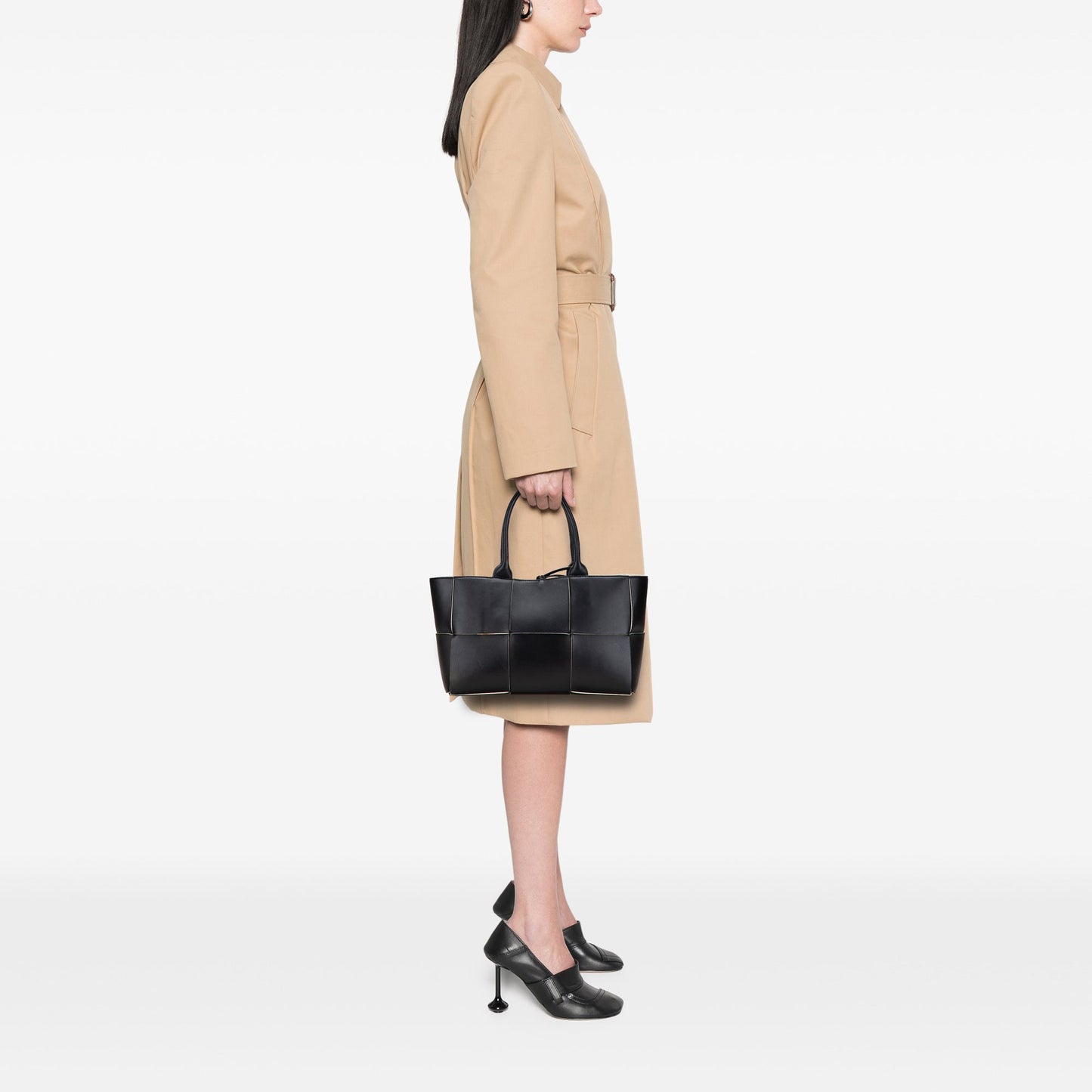 Bottega Veneta Small Nappa Maxi Intrecciato Arco Tote