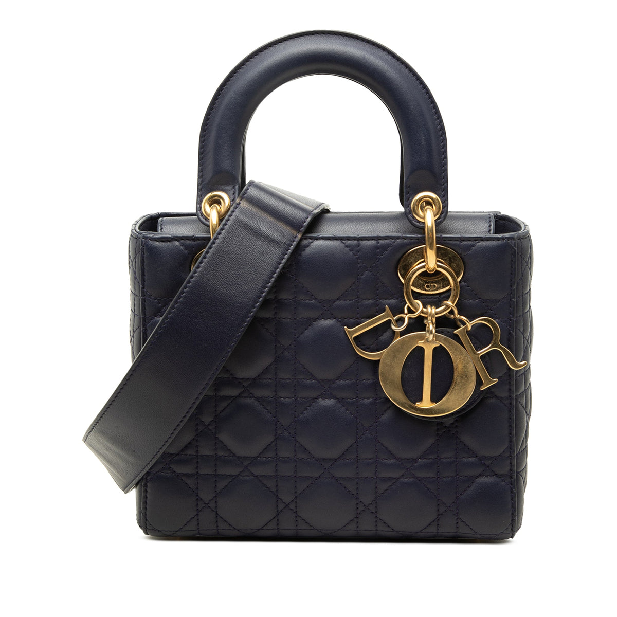 Dior Small Lambskin Cannage My ABC Lady Dior — Blue