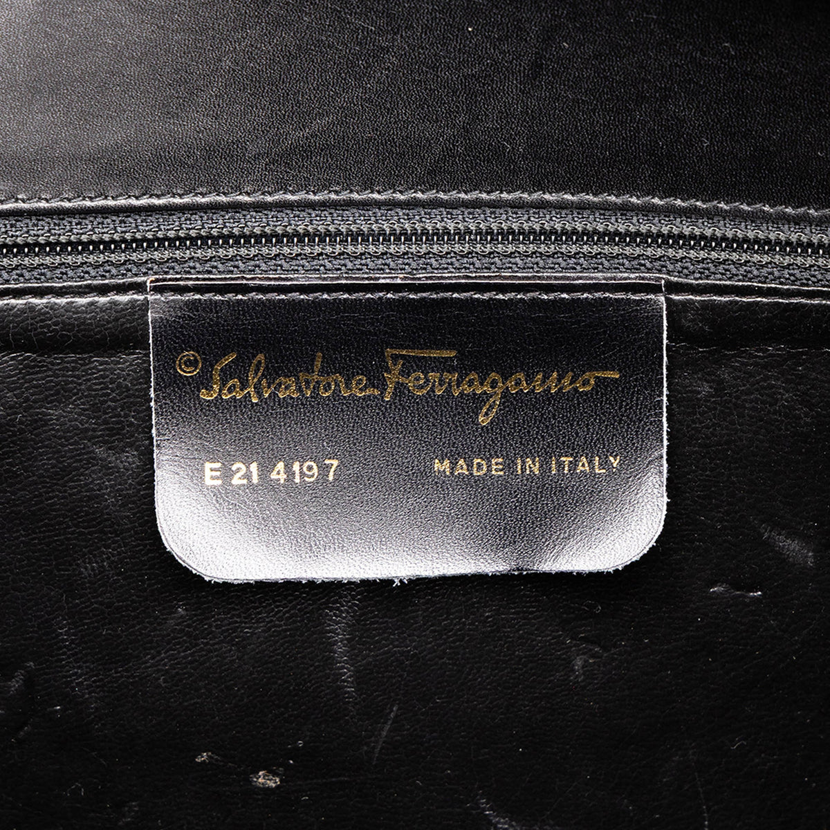 Ferragamo Smooth Calfskin Gancini Boston Bag — Black