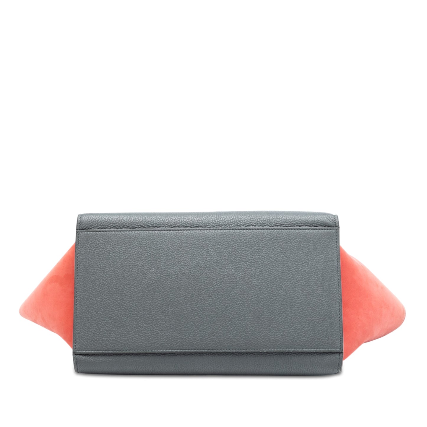 Celine Small Tricolor Leather Trapeze Satchel