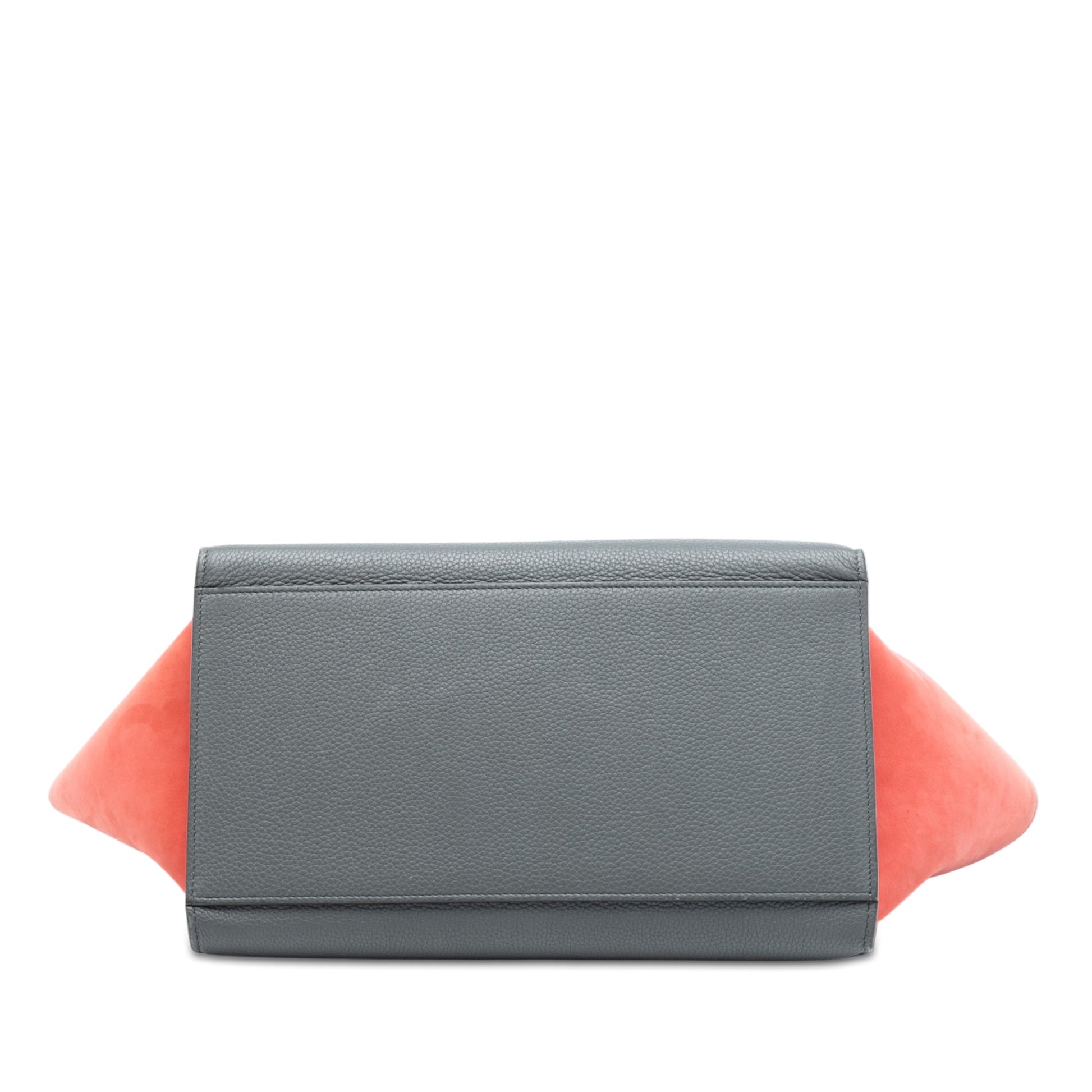 Celine Small Tricolor Leather Trapeze Satchel