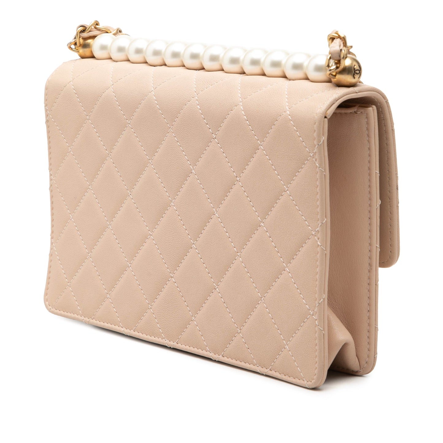 Chanel Small Quilted Lambskin Chic Pearls Flap