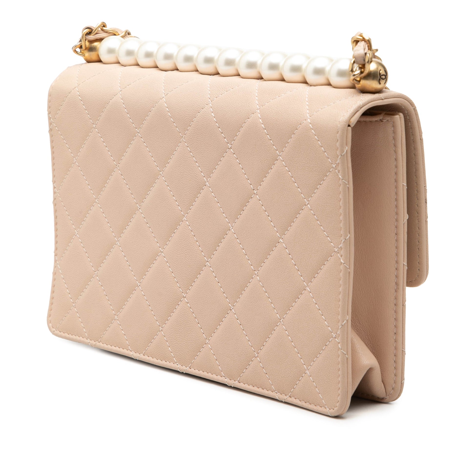 Chanel Small Quilted Lambskin Chic Pearls Flap