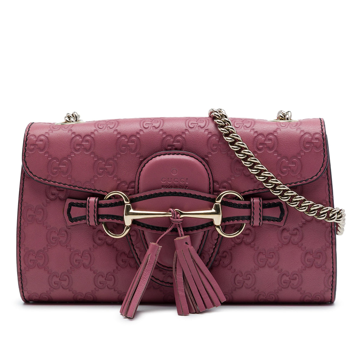 Gucci Small Guccissima Emily Crossbody — Pink