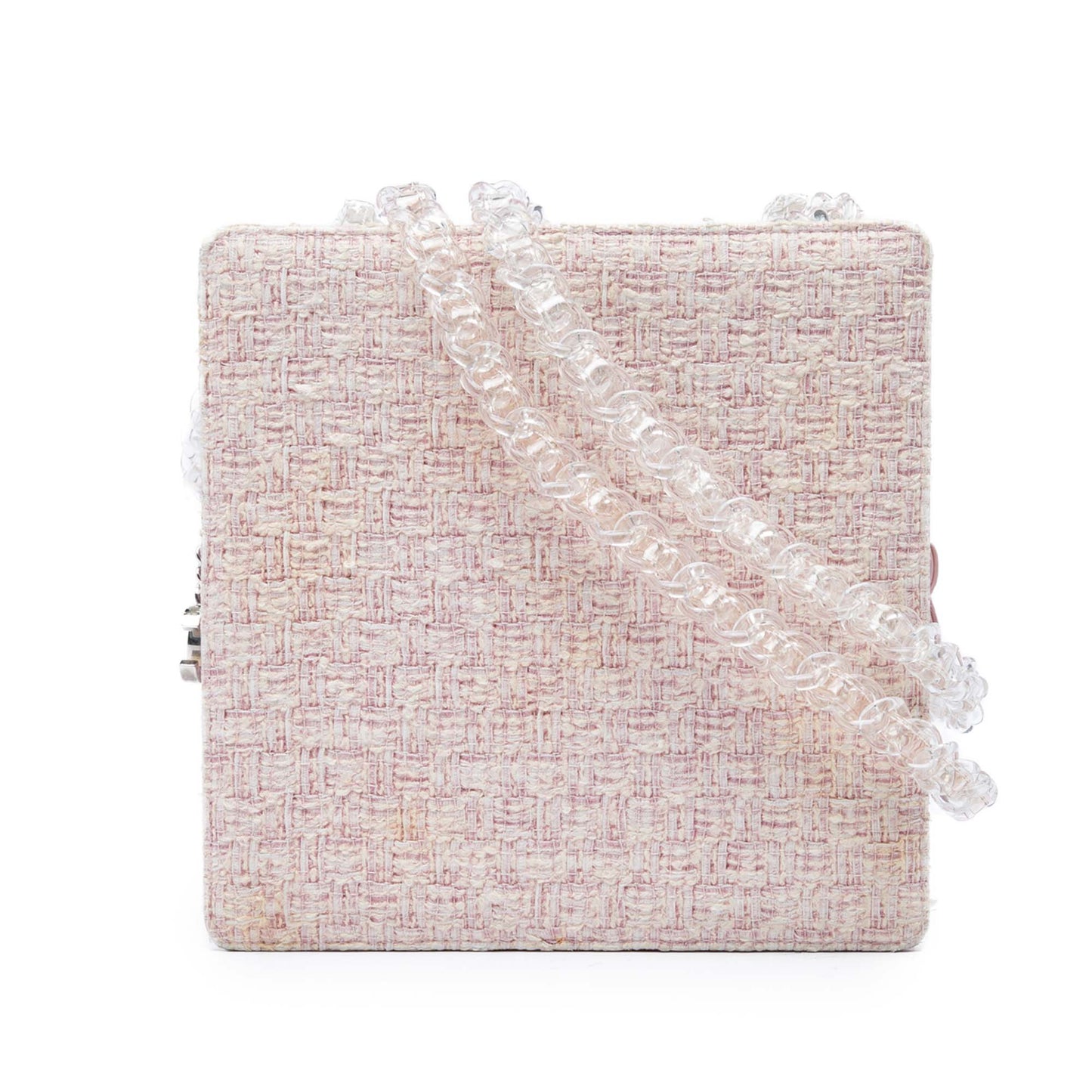 Chanel Square Tweed PVC Chain Fantasy Shoulder Bag