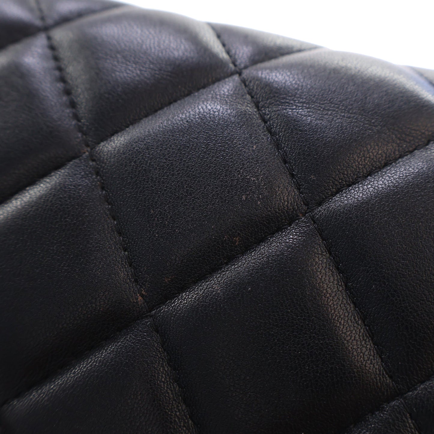 Chanel CC Quilted Lambskin Flap Clutch with Chain