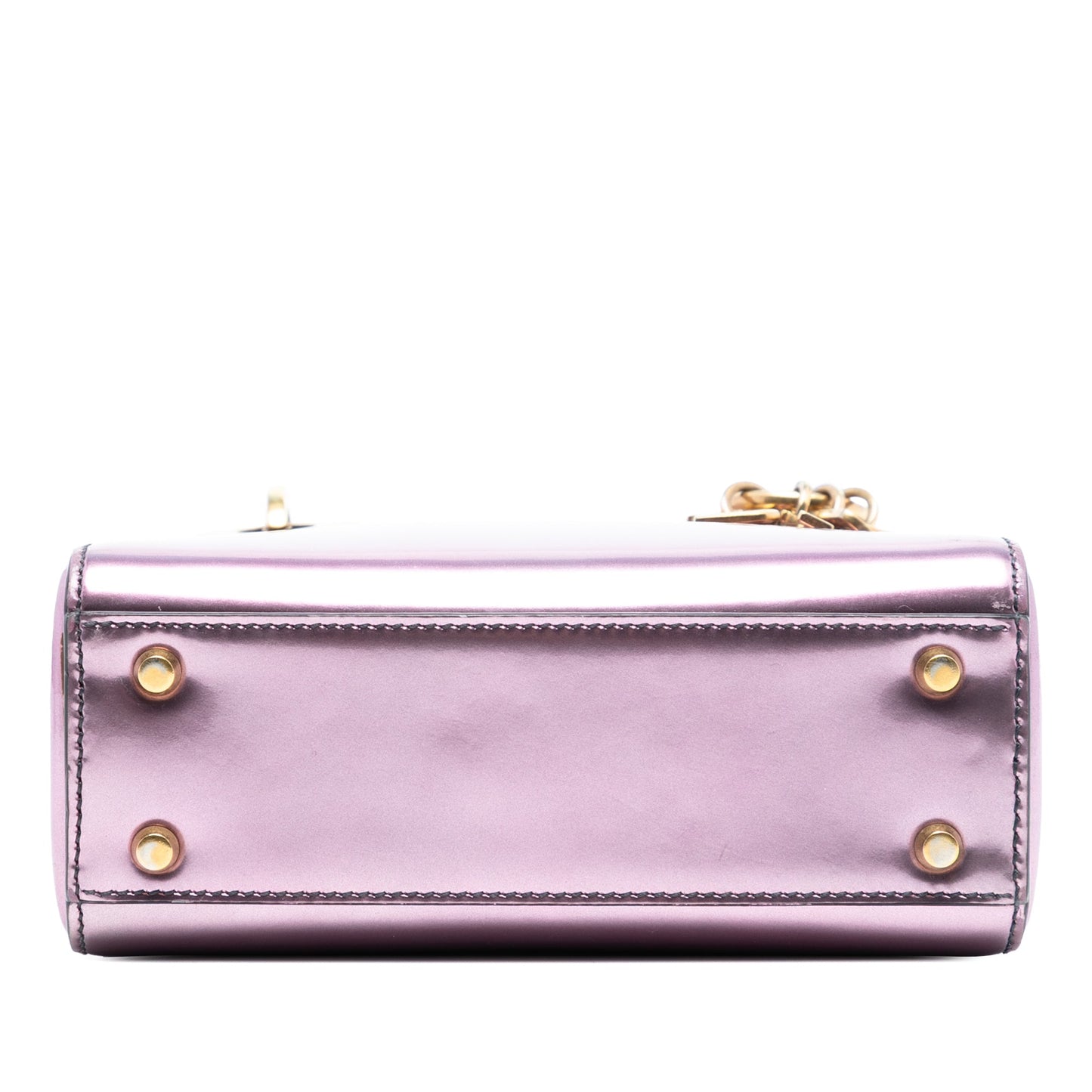 Dior Mini Metallic Patent Lady Dior