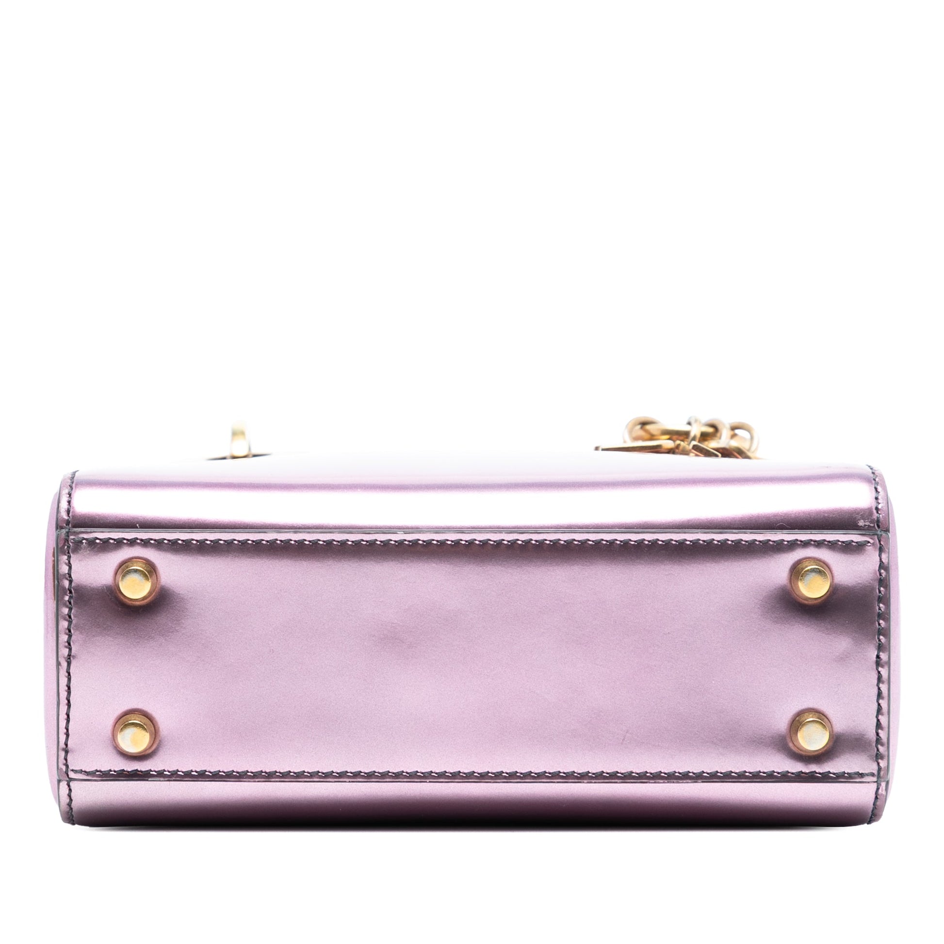 Dior Mini Metallic Patent Lady Dior
