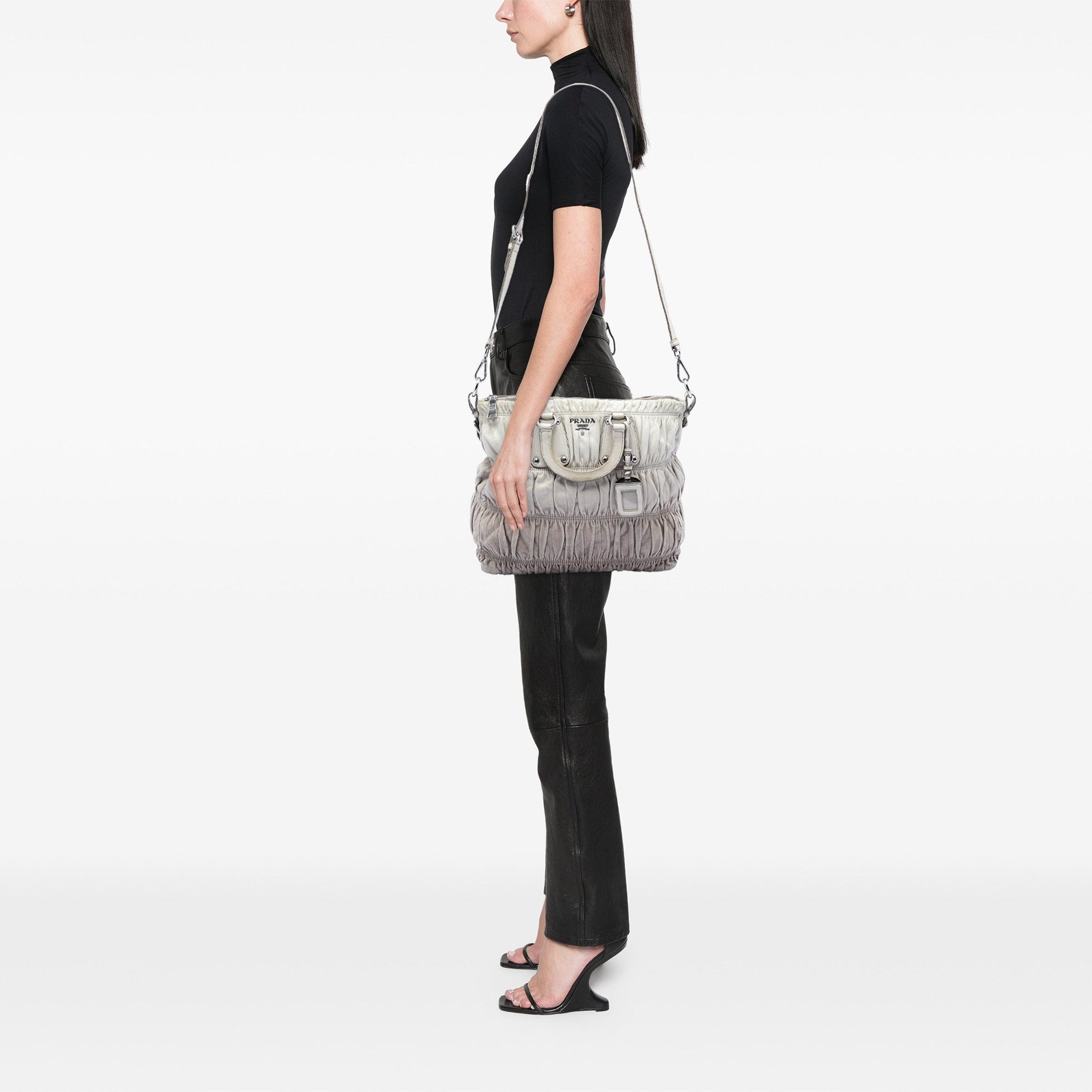 Prada Nappa Gaufre Ombre Satchel