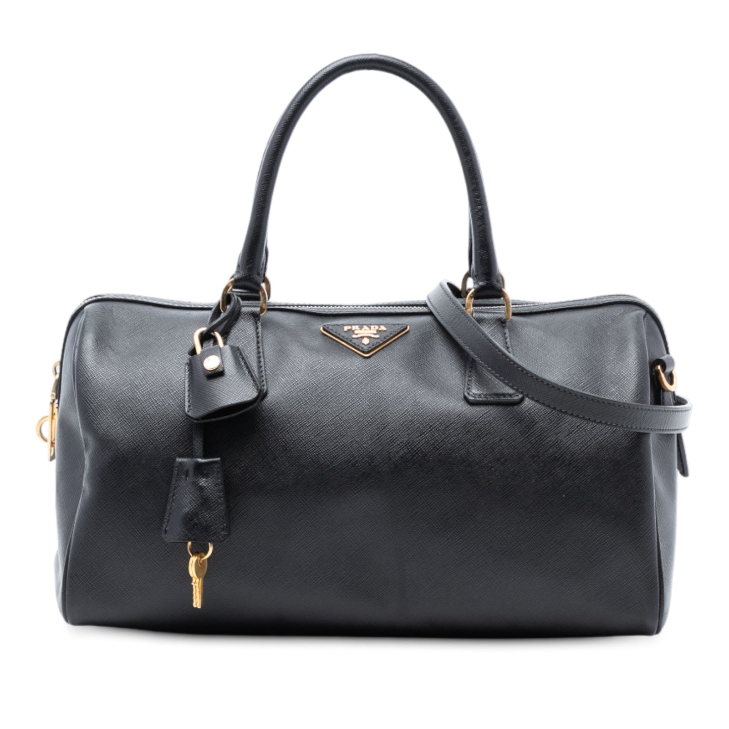 Prada Saffiano Lux Boston Bag