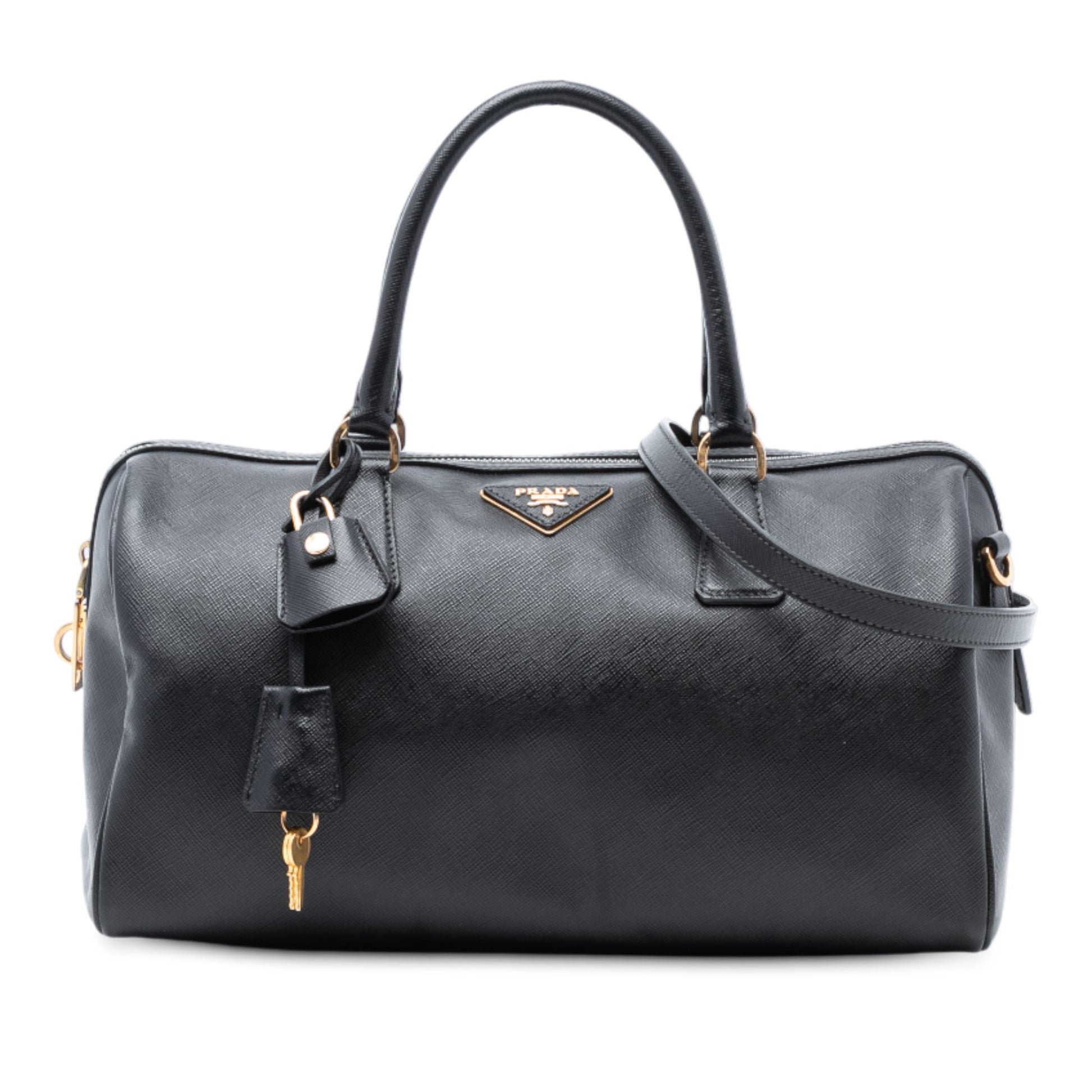 Prada Saffiano Lux Boston Bag