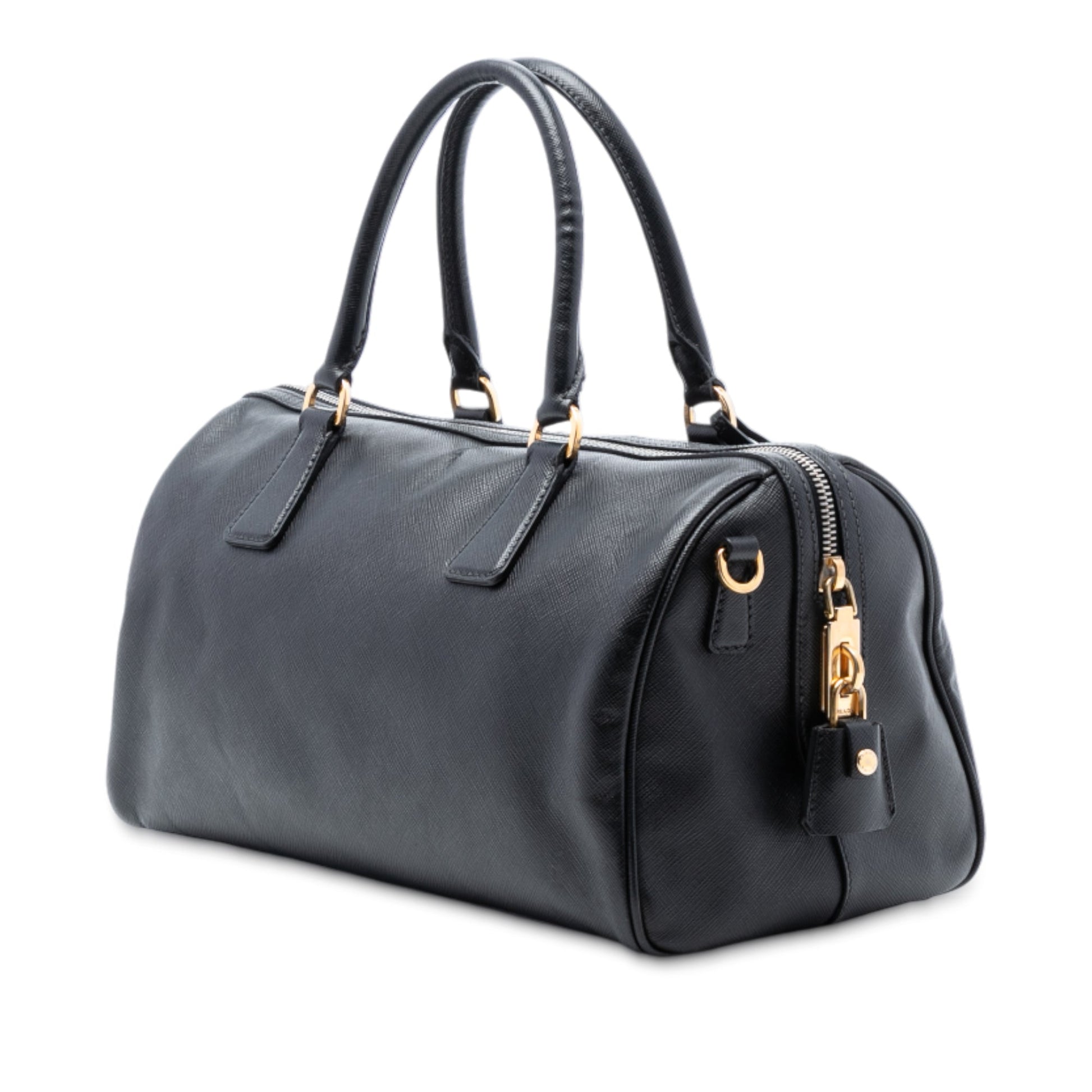 Prada Saffiano Lux Boston Bag