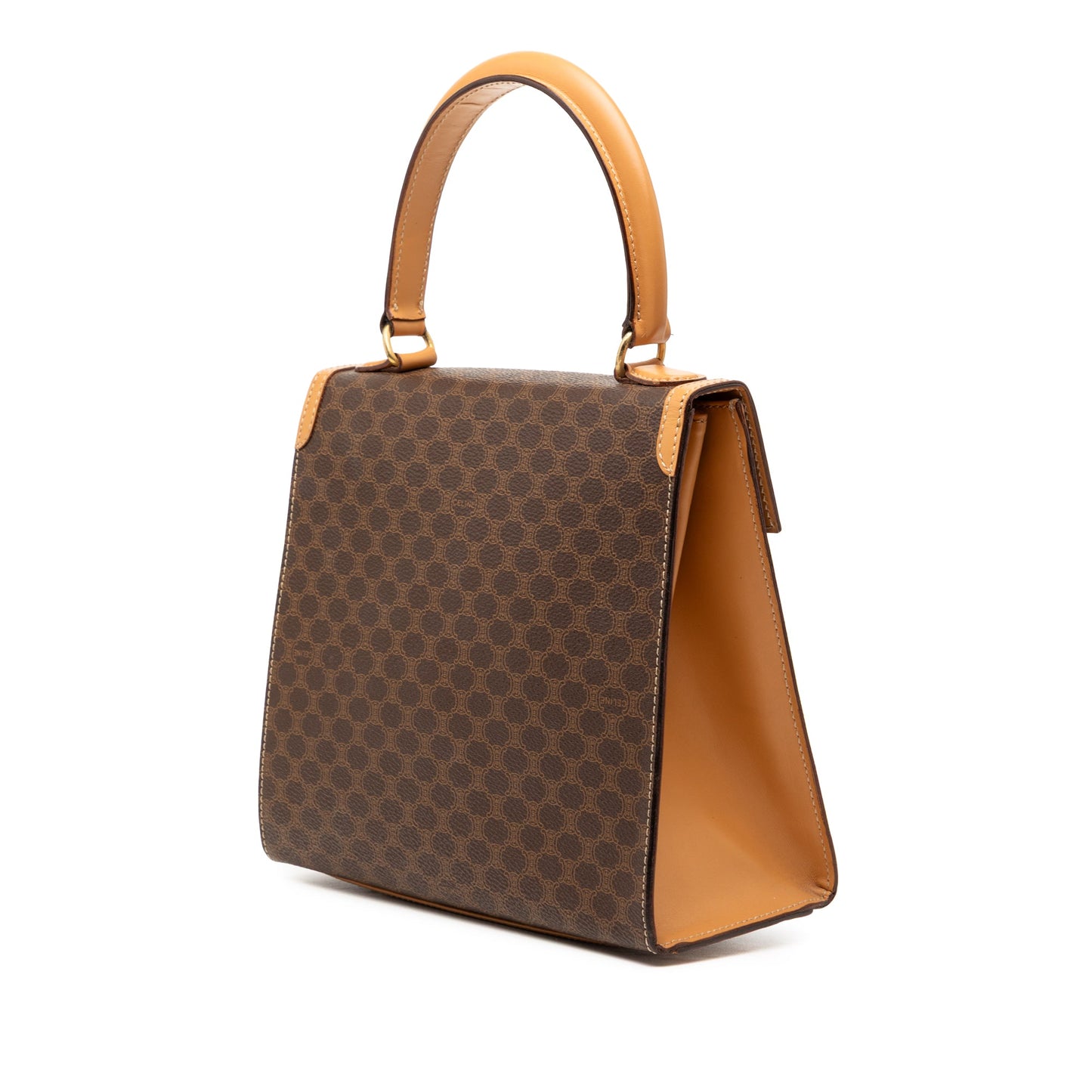 Celine Macadam Coated Canvas Handbag